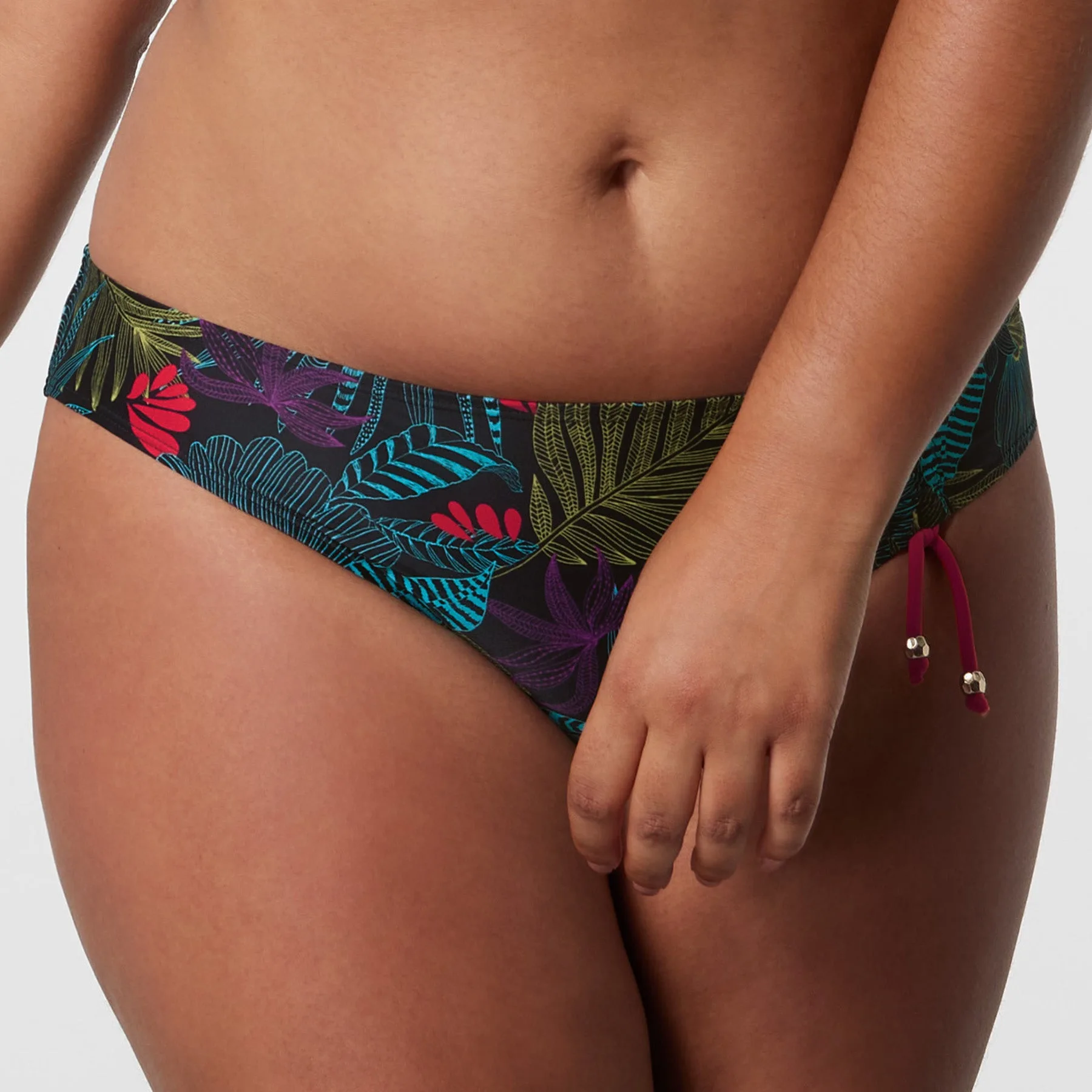 Slip de baño Zapallar estampado vegetal