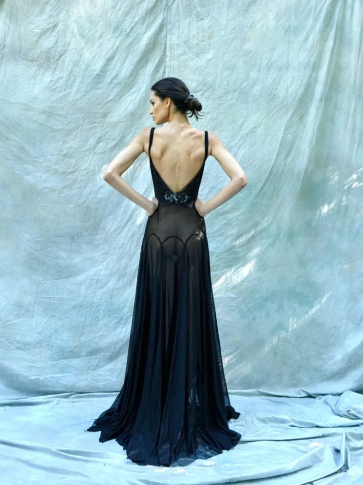 Flavia Black Gown