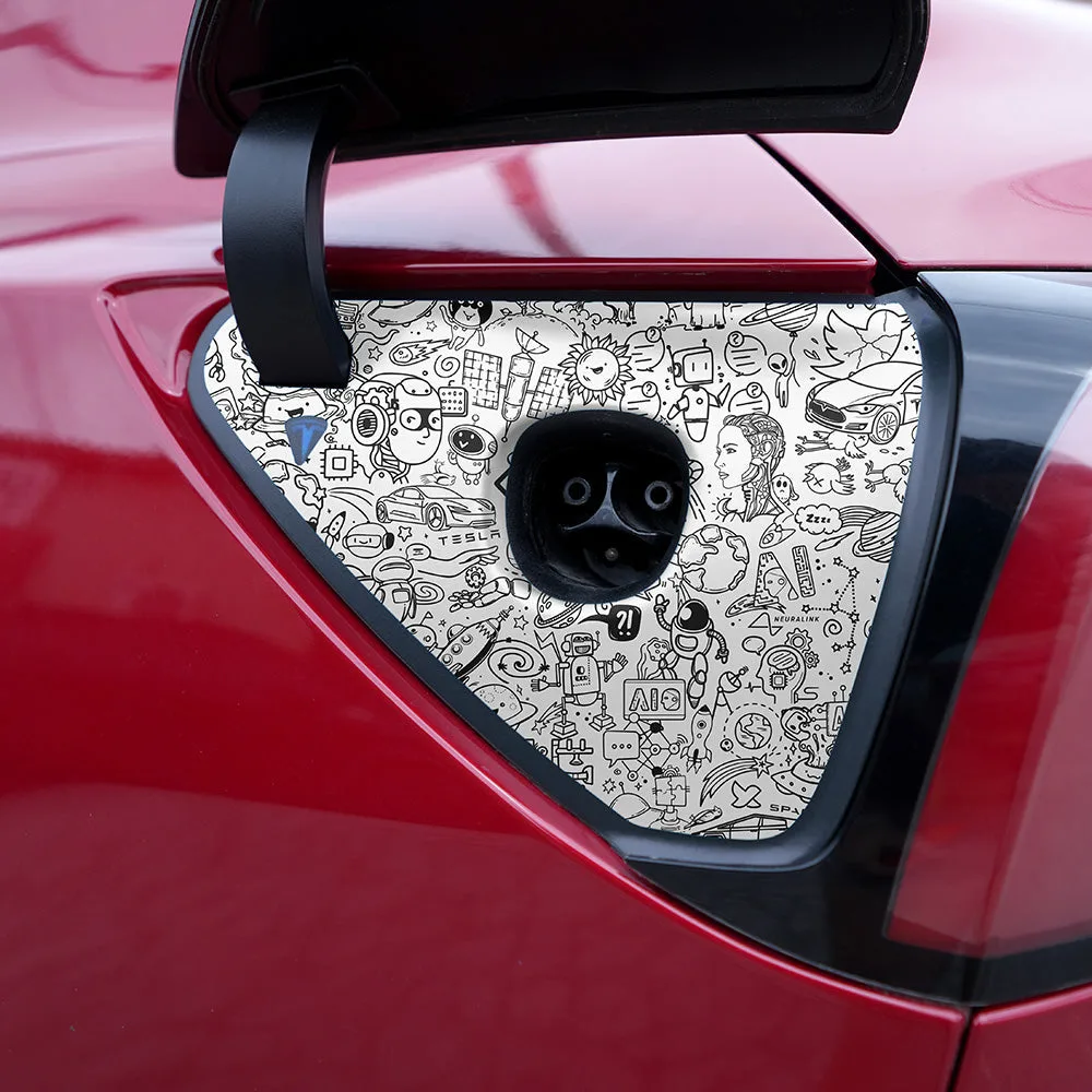 Model 3/Y 圖形充電埠貼膜