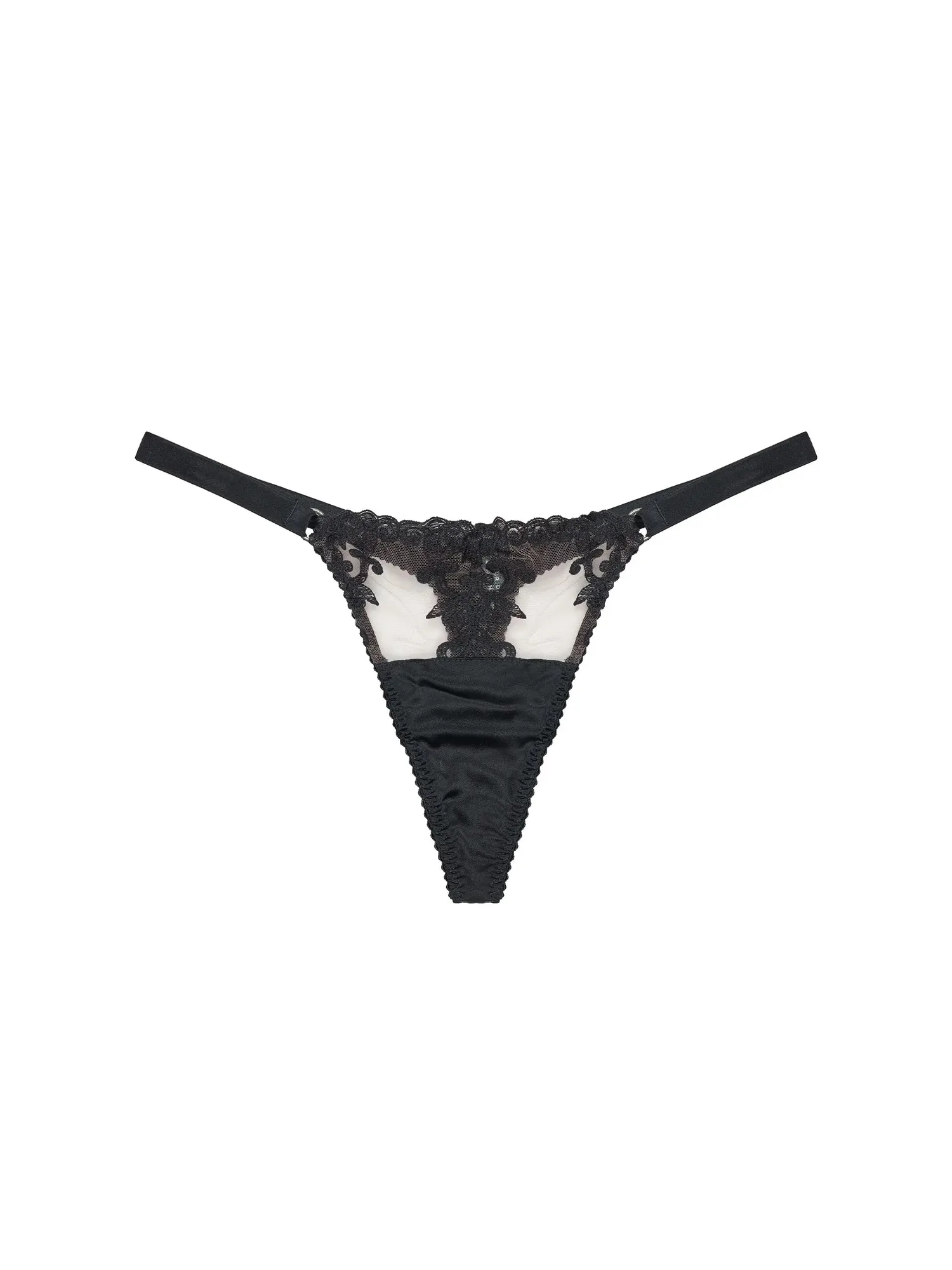 Onyx Strap Thong