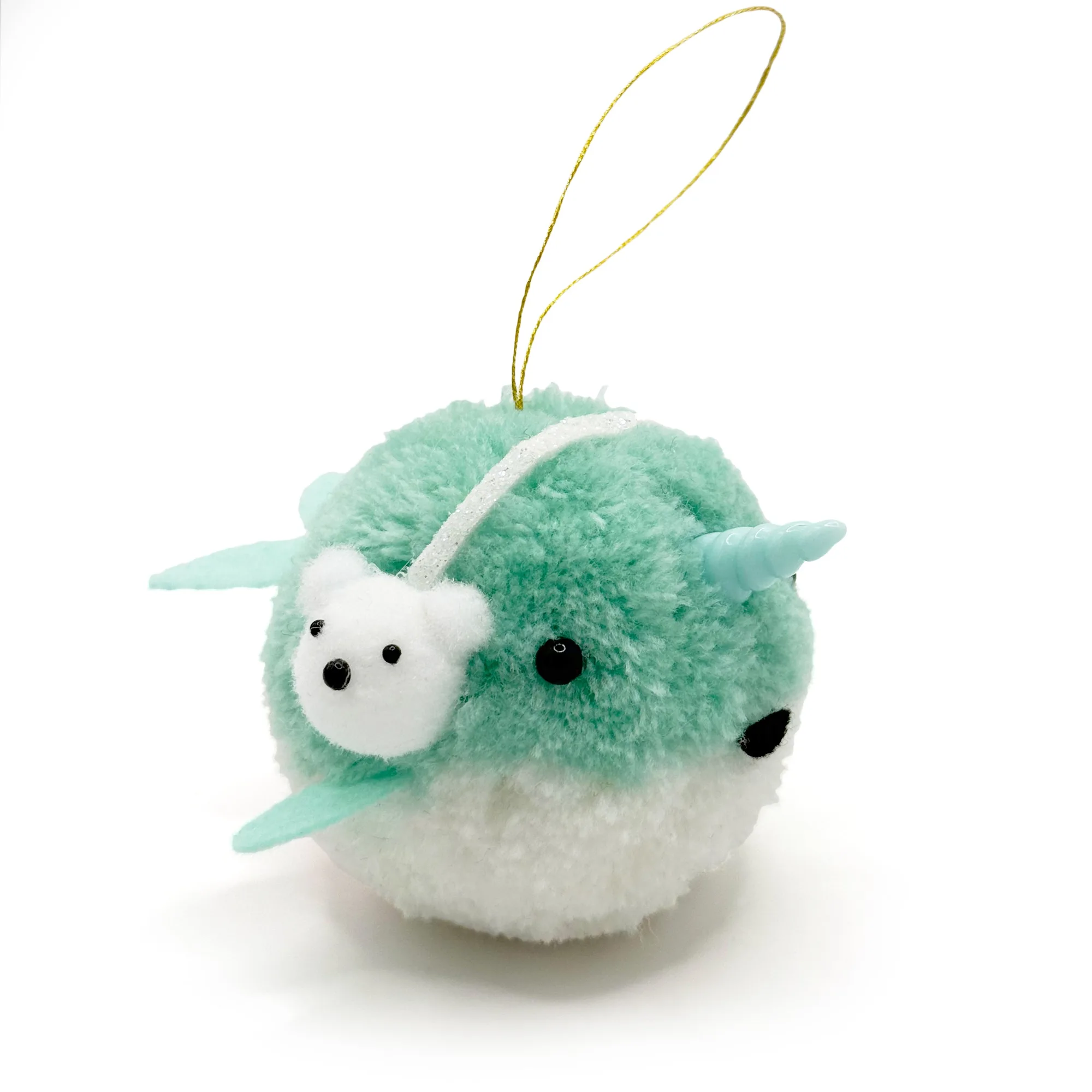 Ornamento narvalo con pon pon