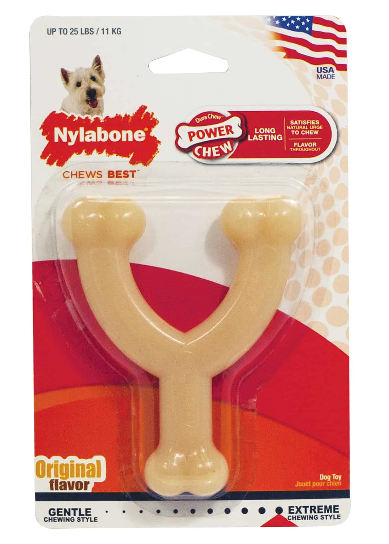 Nylabone Durachew Wishbone Dog Toy – Regular