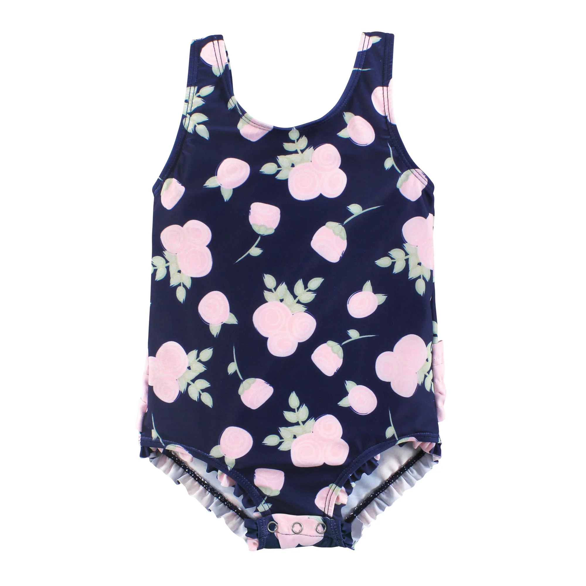 Hudson Baby Swimsuit, Navy Rose