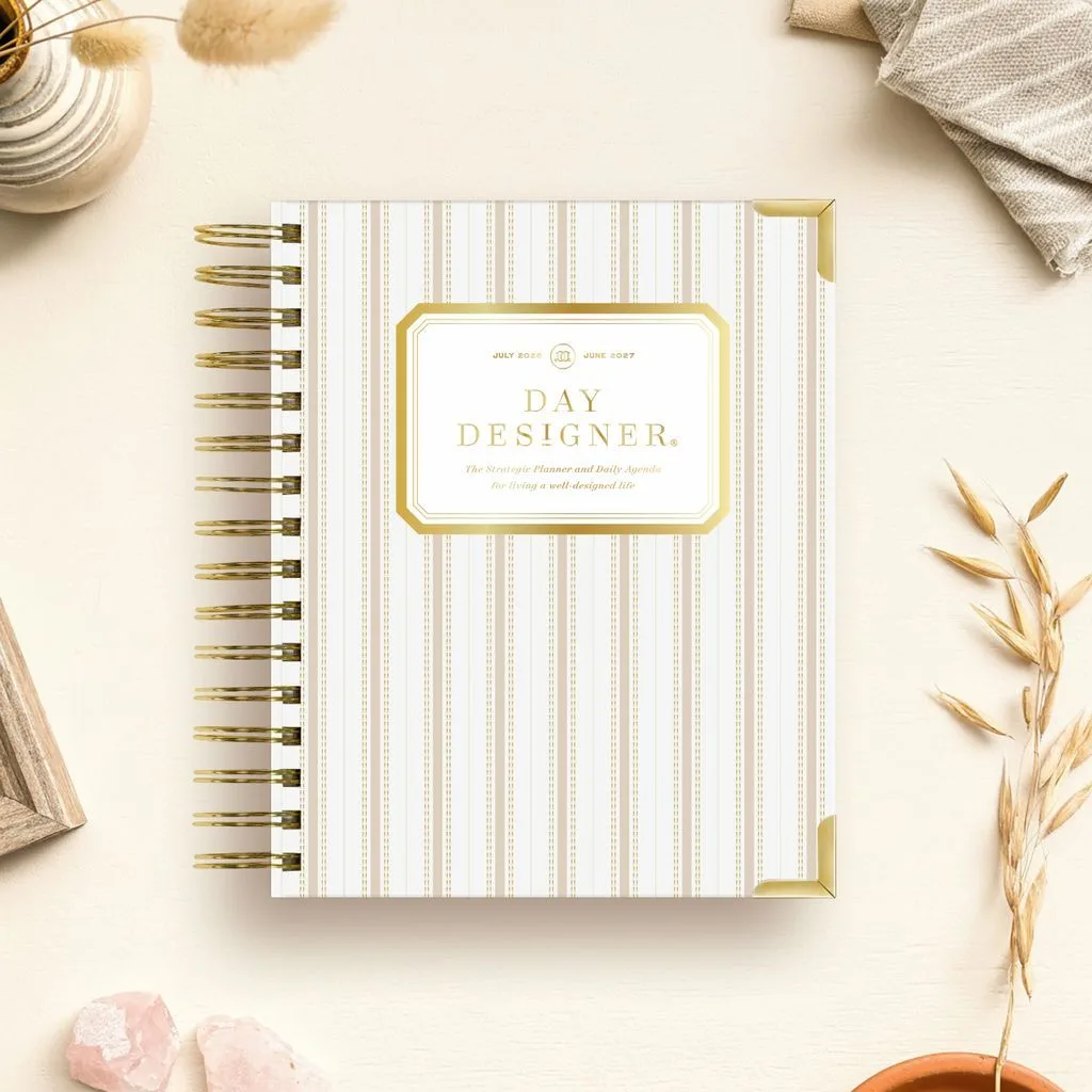 2026-27 Mini Daily Planner: Ticking Stripe