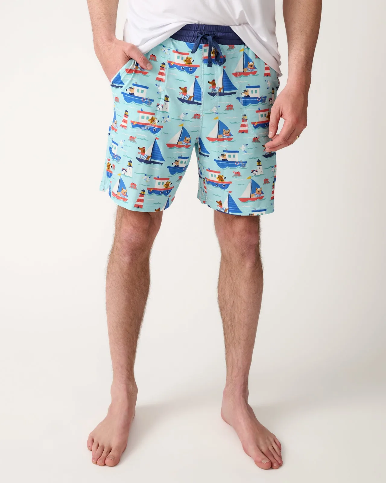 Calções de Pijama Nautical Paws para Homem