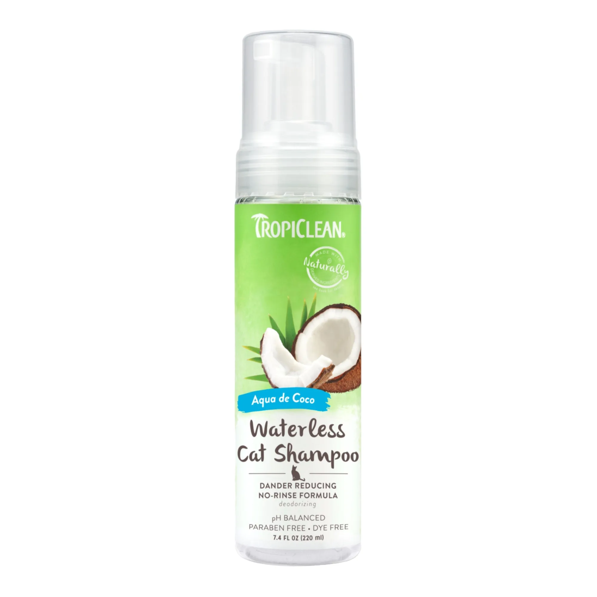 TropiClean Waterless Dander Reducing Shampoo 7.4oz.