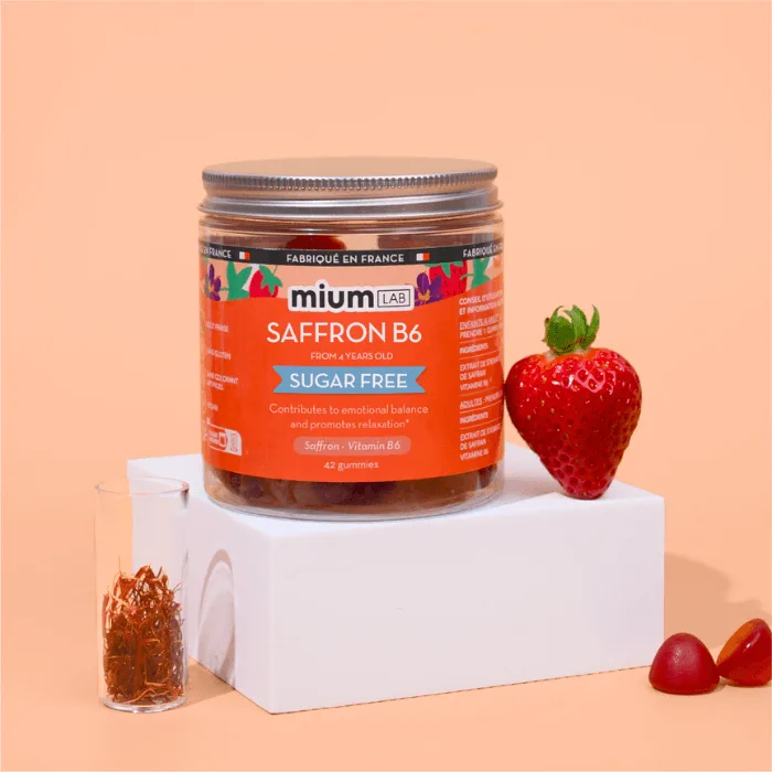 ŠAFRÁNOVÉ B6 GUMMY S PŘÍCHUTÍ JAHODY | Klid a soustředění | 21 dní