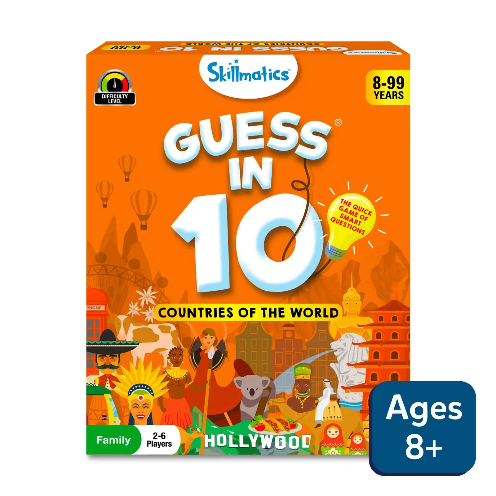 Guess in 10: Países del Mundo | Juego de cartas de trivia (edades 8+)