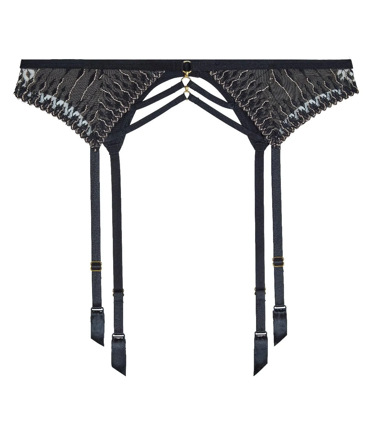 Voodoo Kiss Suspender belt Millenium Black