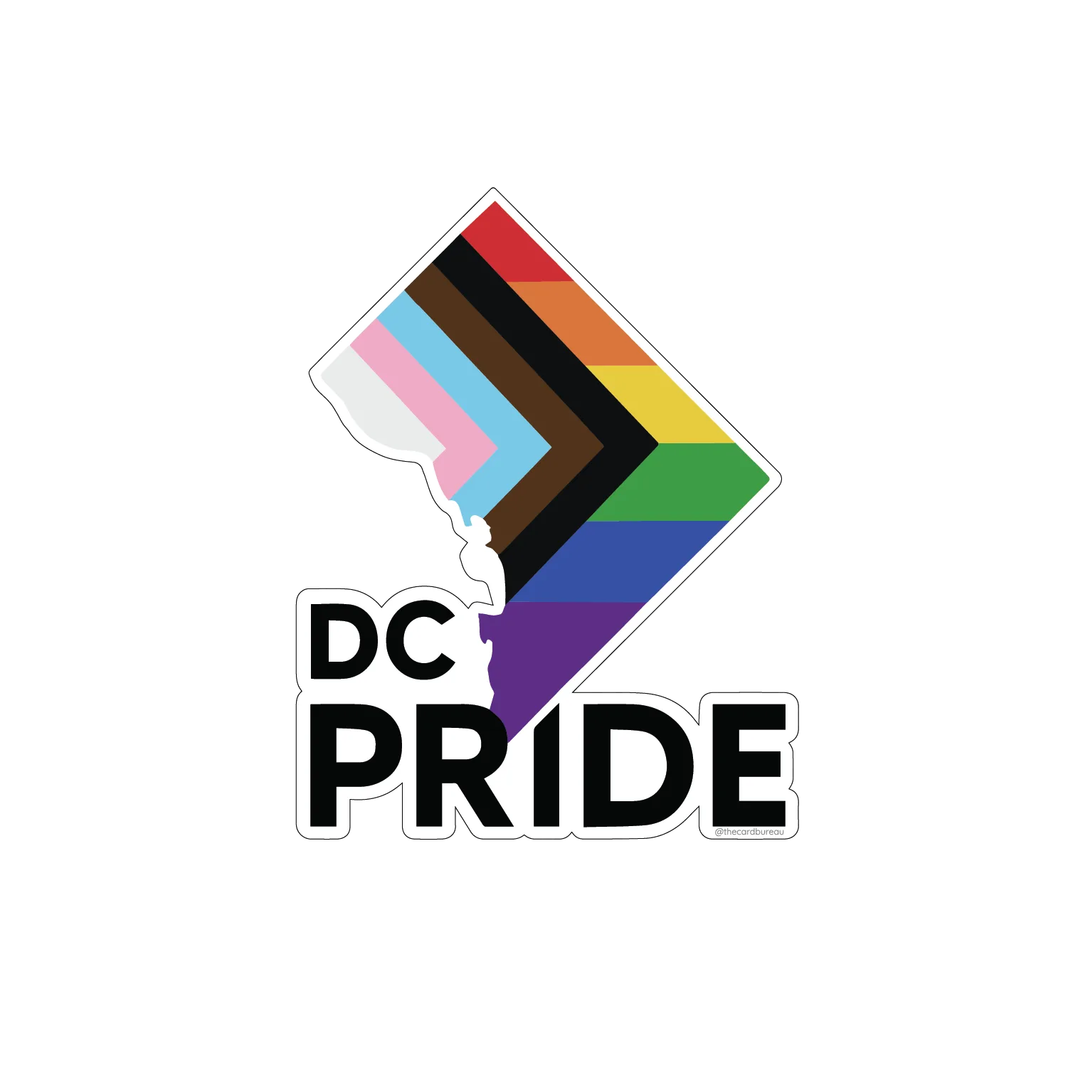Pegatina DC Progress Pride: ¿Dónde colocarla?