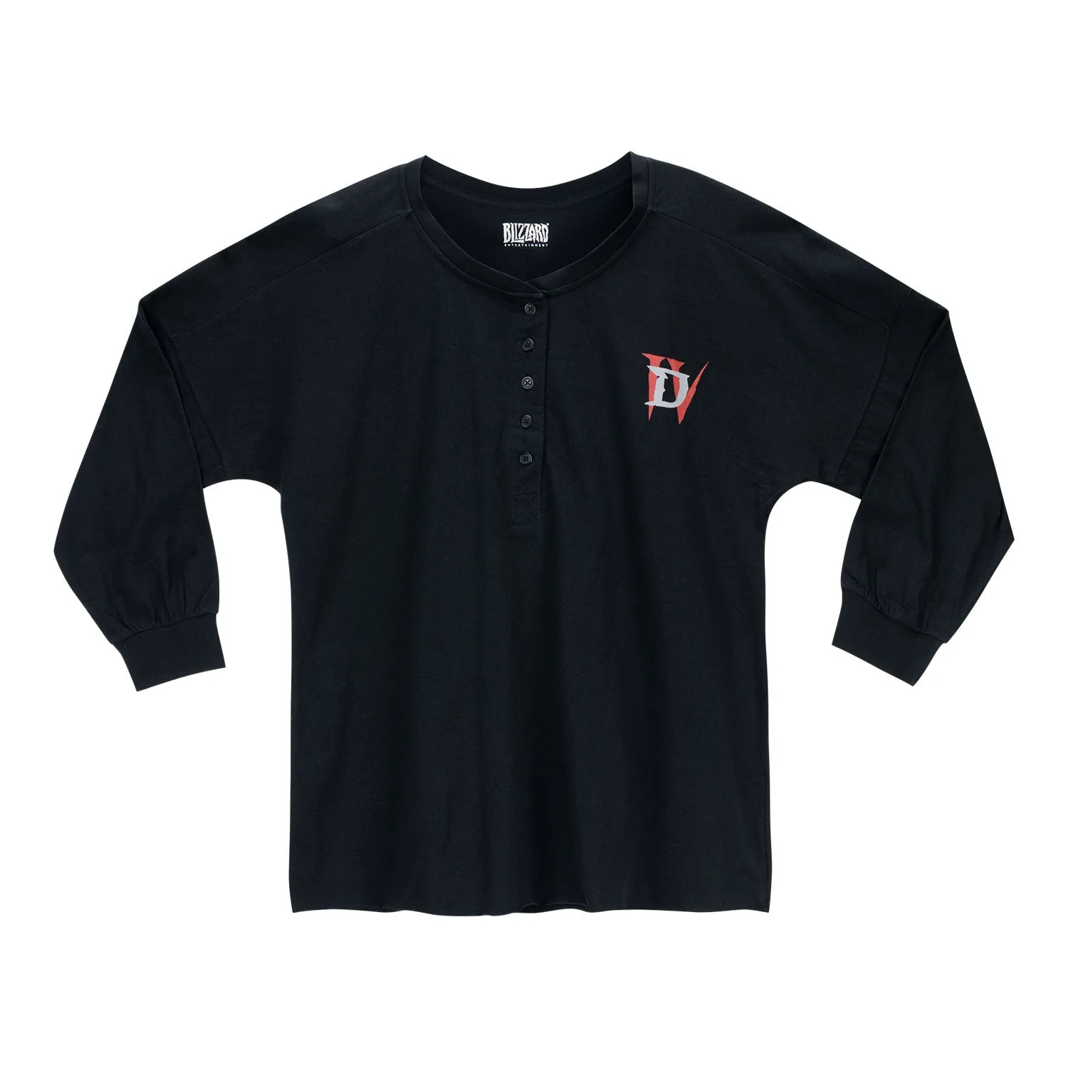 Guide de coupe et tissu du t-shirt à manches longues Diablo IV