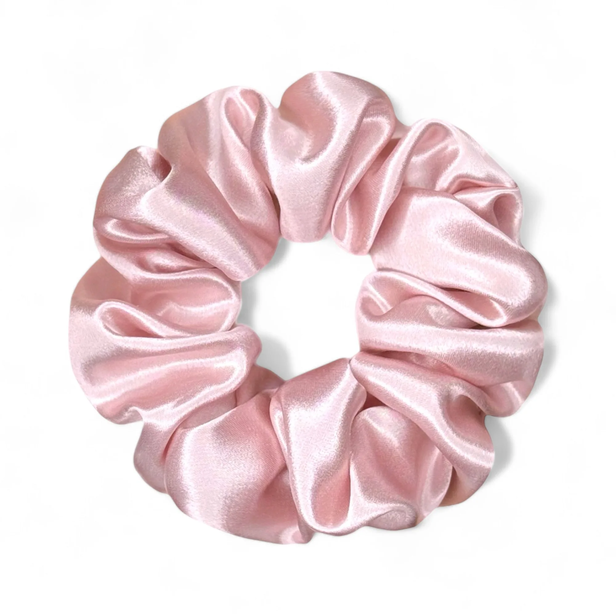 Pink Mulberry Silk Scrunchie