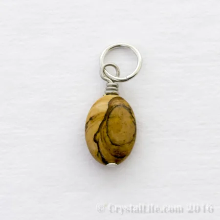 Picture Jasper Pendant - Oval 5/8"