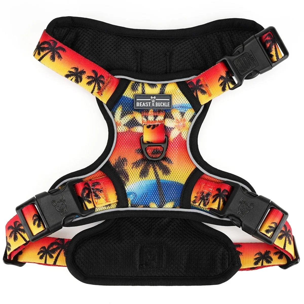 Island Sunset Cooling Dog Harness for Dry and Medium-humidity Areas
