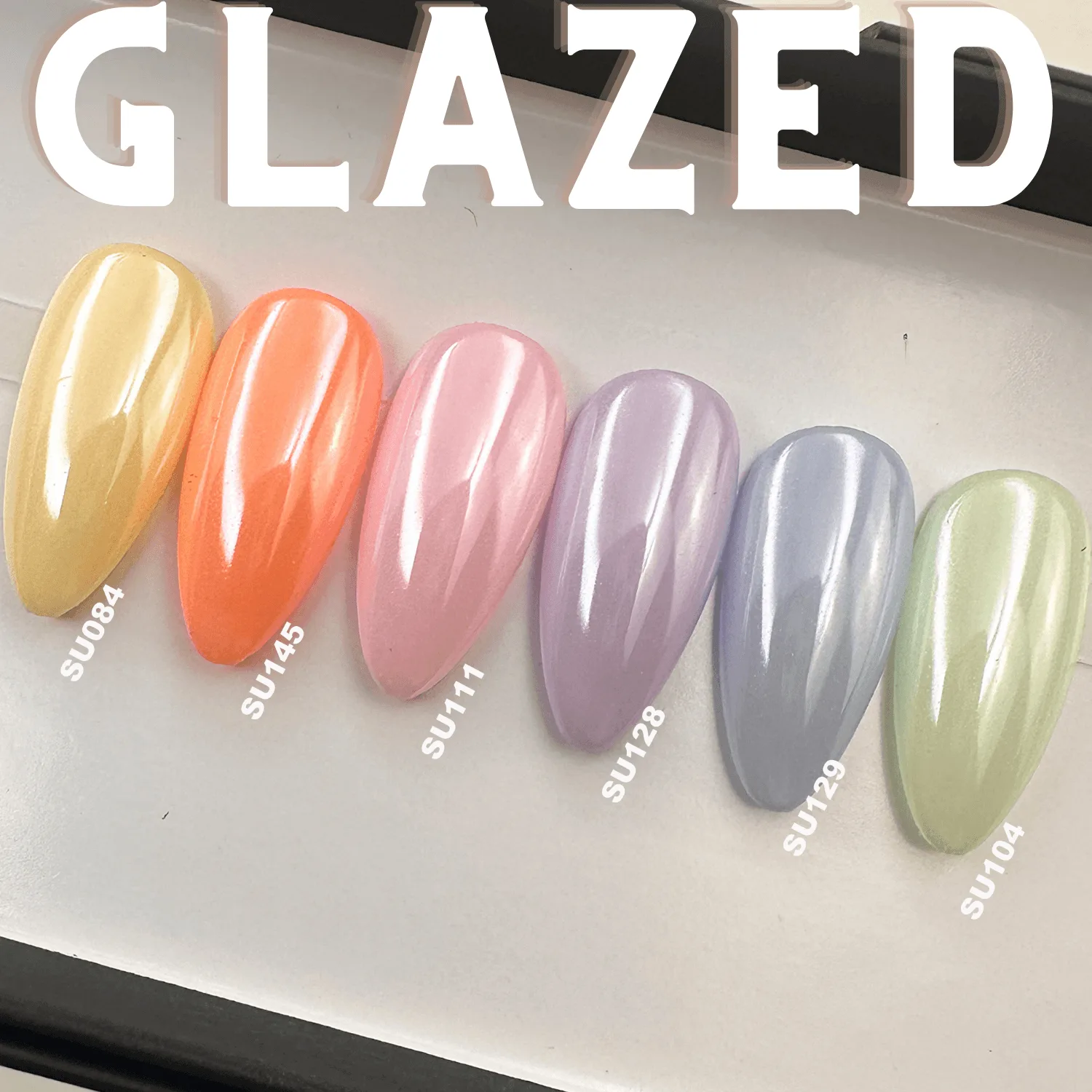 Handmade- Summer Pastel Chrome Glazed Press On Nail- Pick One Color!