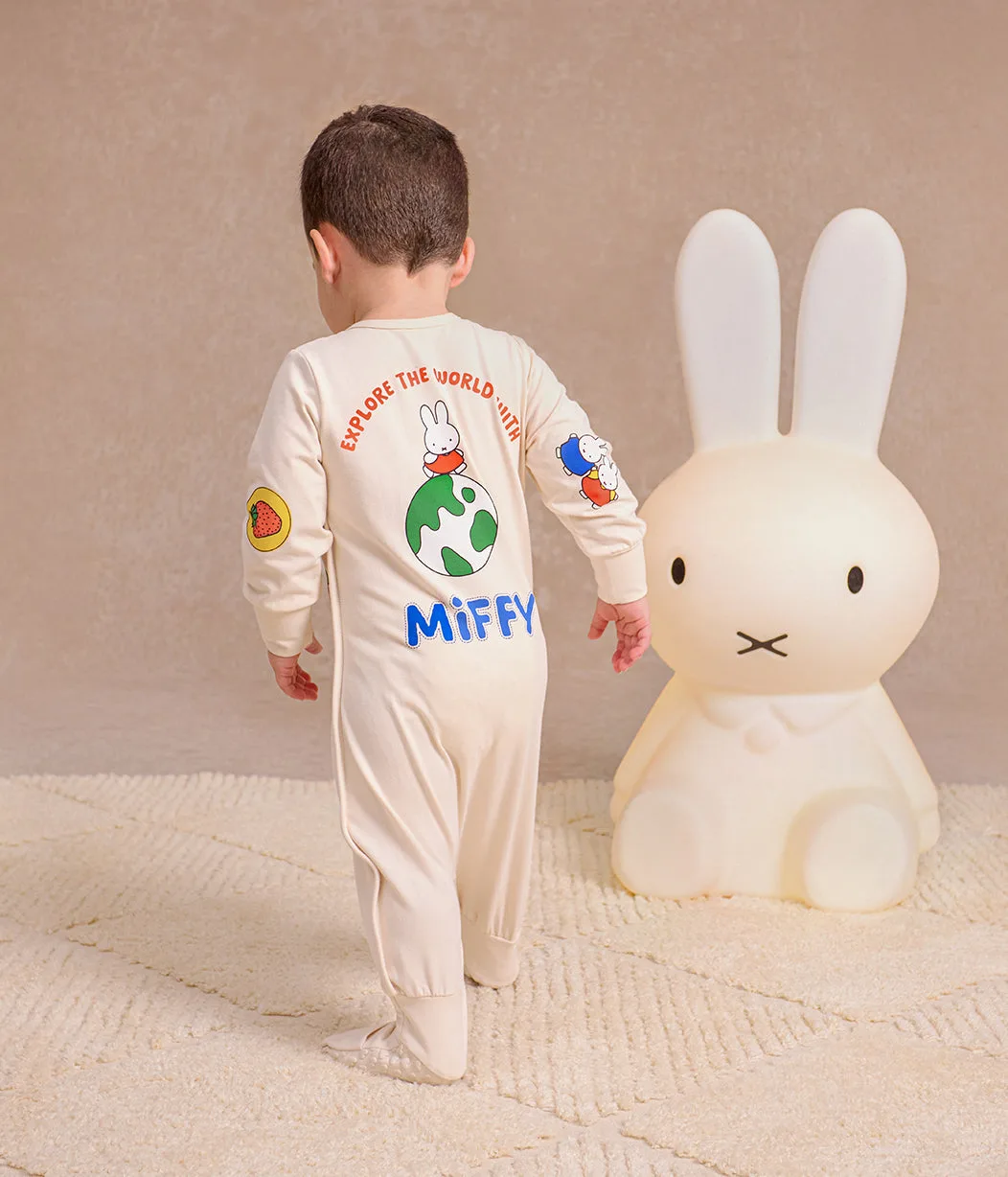 Sleep Suit Long Sleeve 1.0 TOG Cotton Birch Miffy Placement