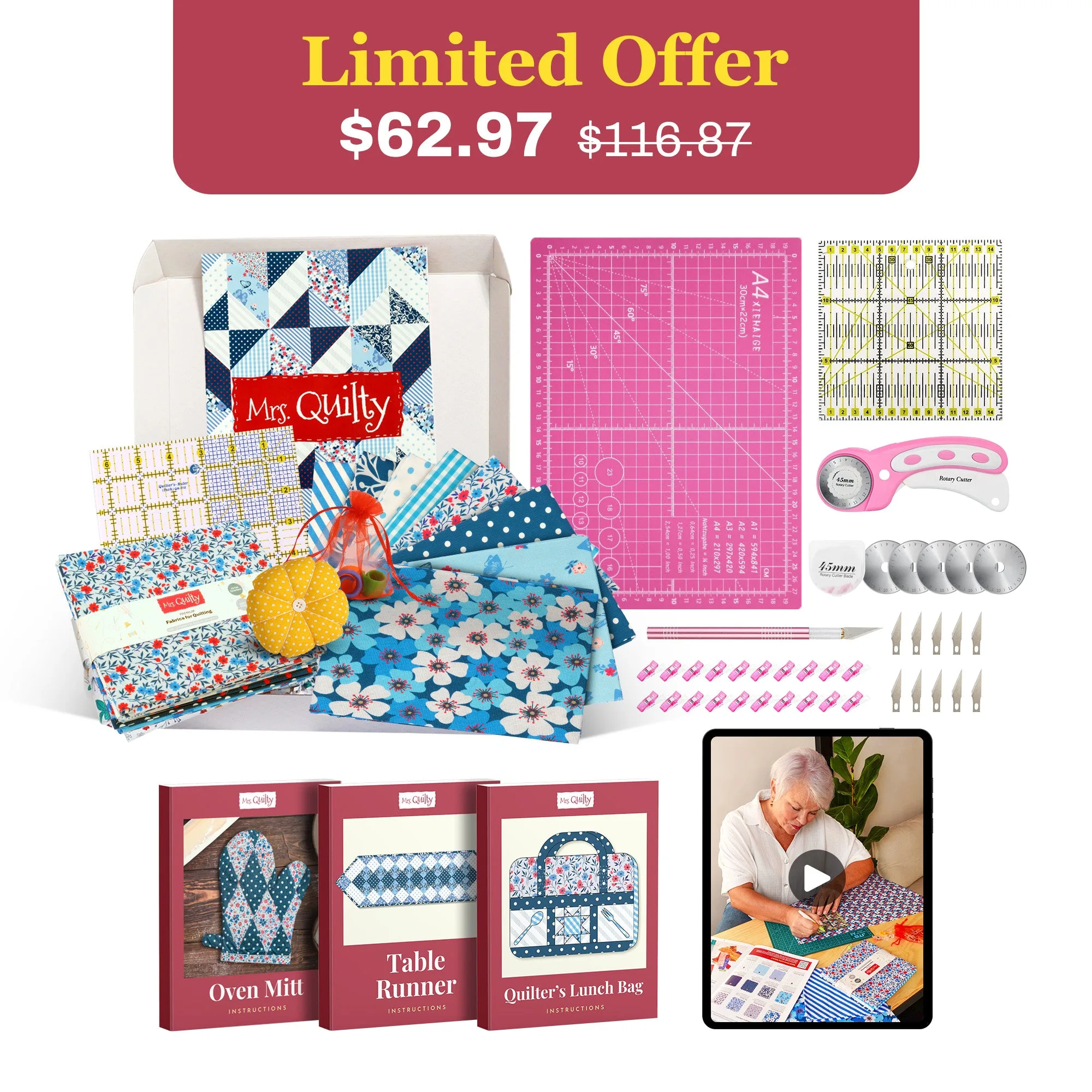 Beginner Quilting Kit: What to Expect from a 39-Piece Set