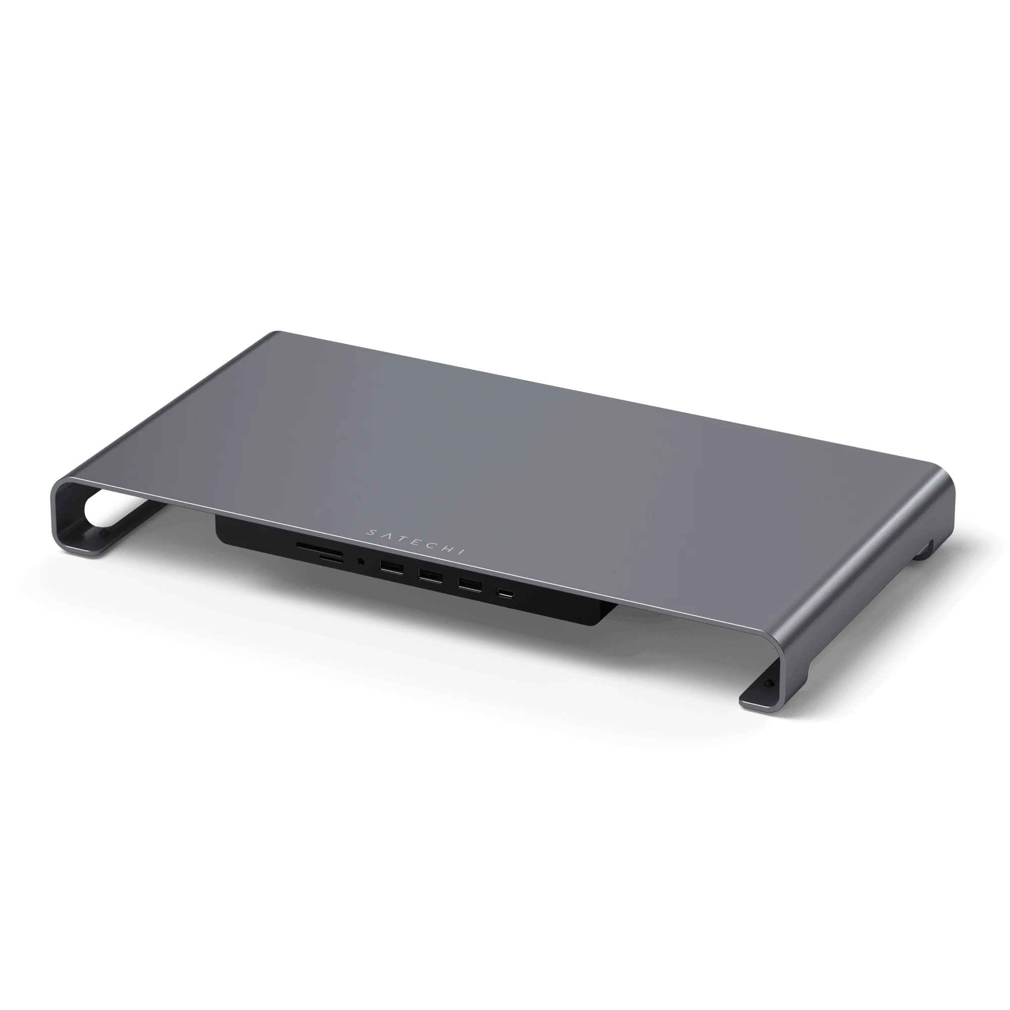 حامل الشاشة USB-C XL: دليل المنافذ وبيئة العمل