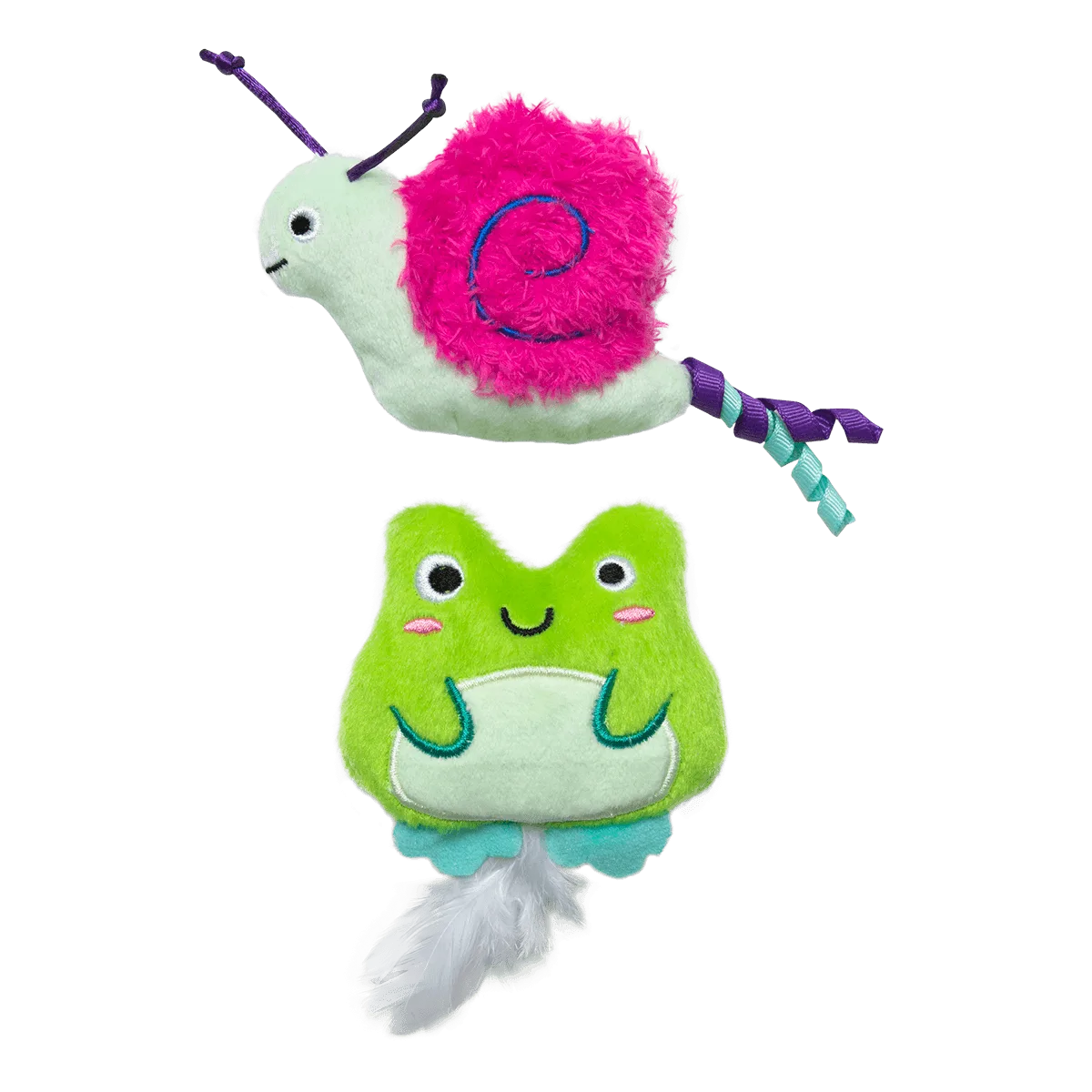 Quirky Kitty Glow Critters 2入組 – 含貓薄荷與銀藤的夜光貓玩具