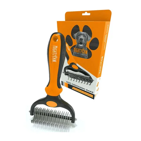 How to Use a Grooming Rake on a Double-Coated Dog