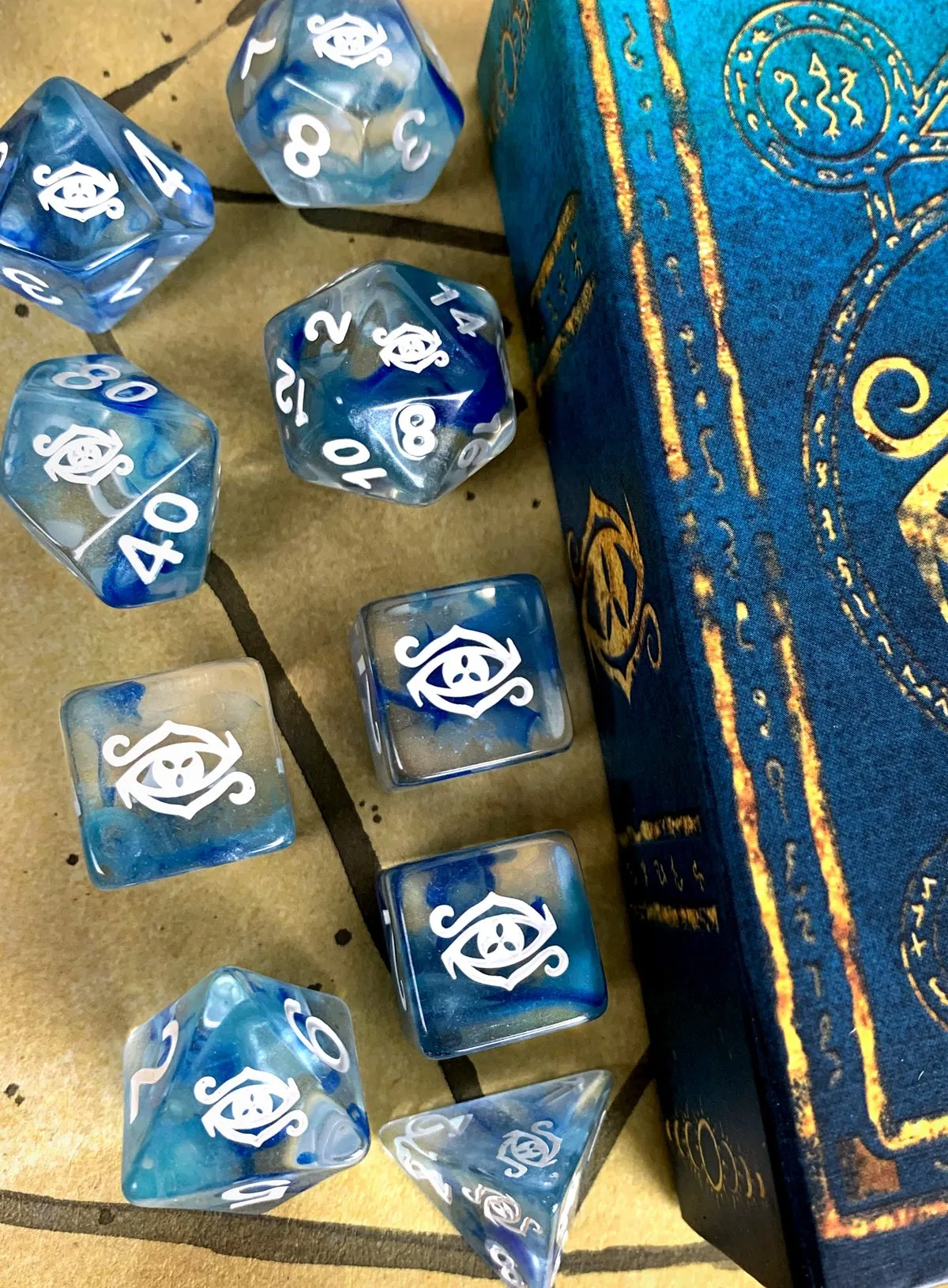 Dados del Ojo del Caos - Set Poliédrico Supernova