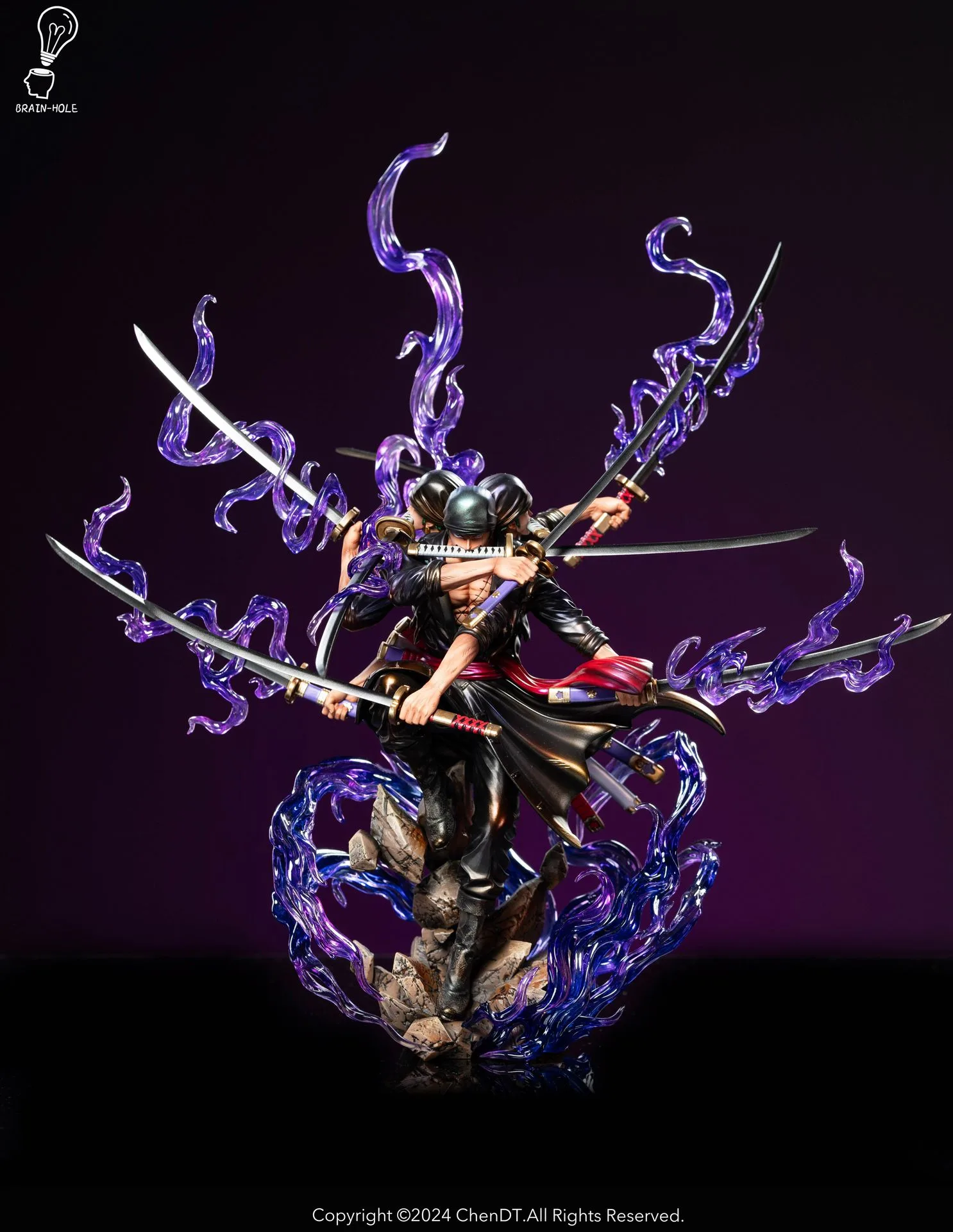 Nine Sword Style Roronoa Zoro - ONE PIECE Resin Statue - Brain Hole Studio