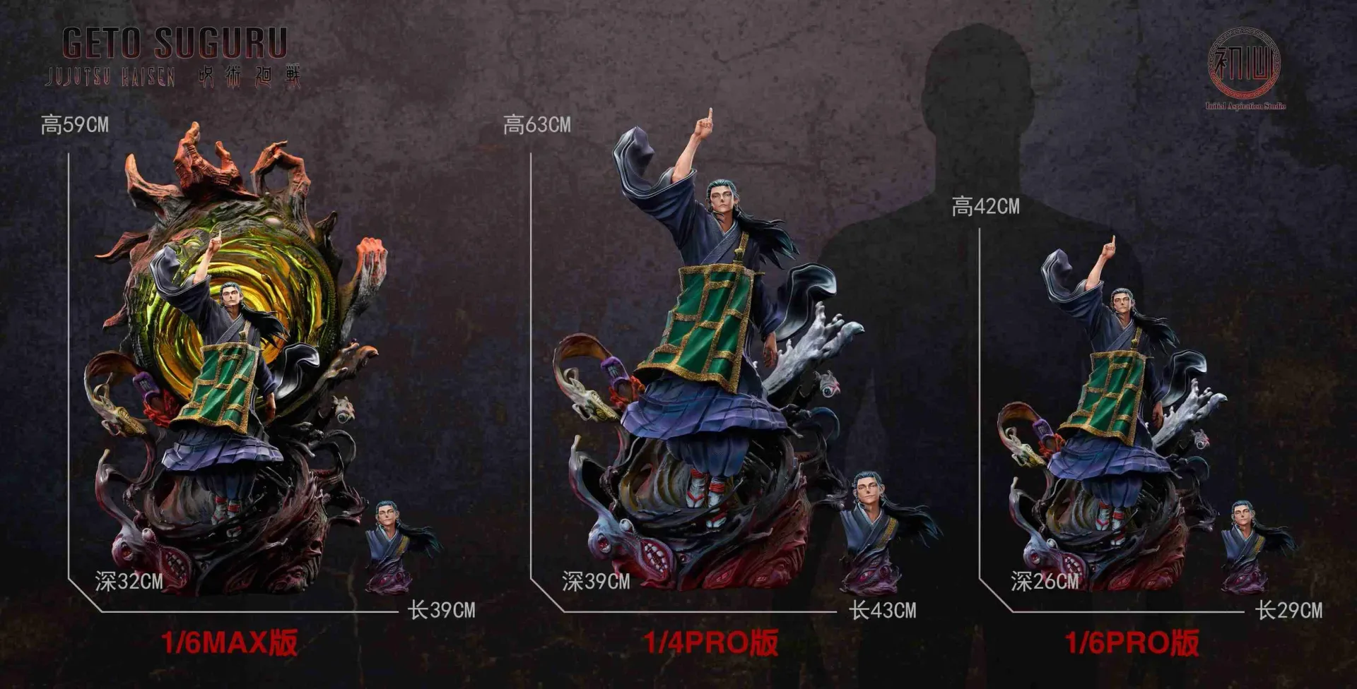 Geto Suguru escala 1/6 vs 1/4: ¿Qué tamaño elegir?