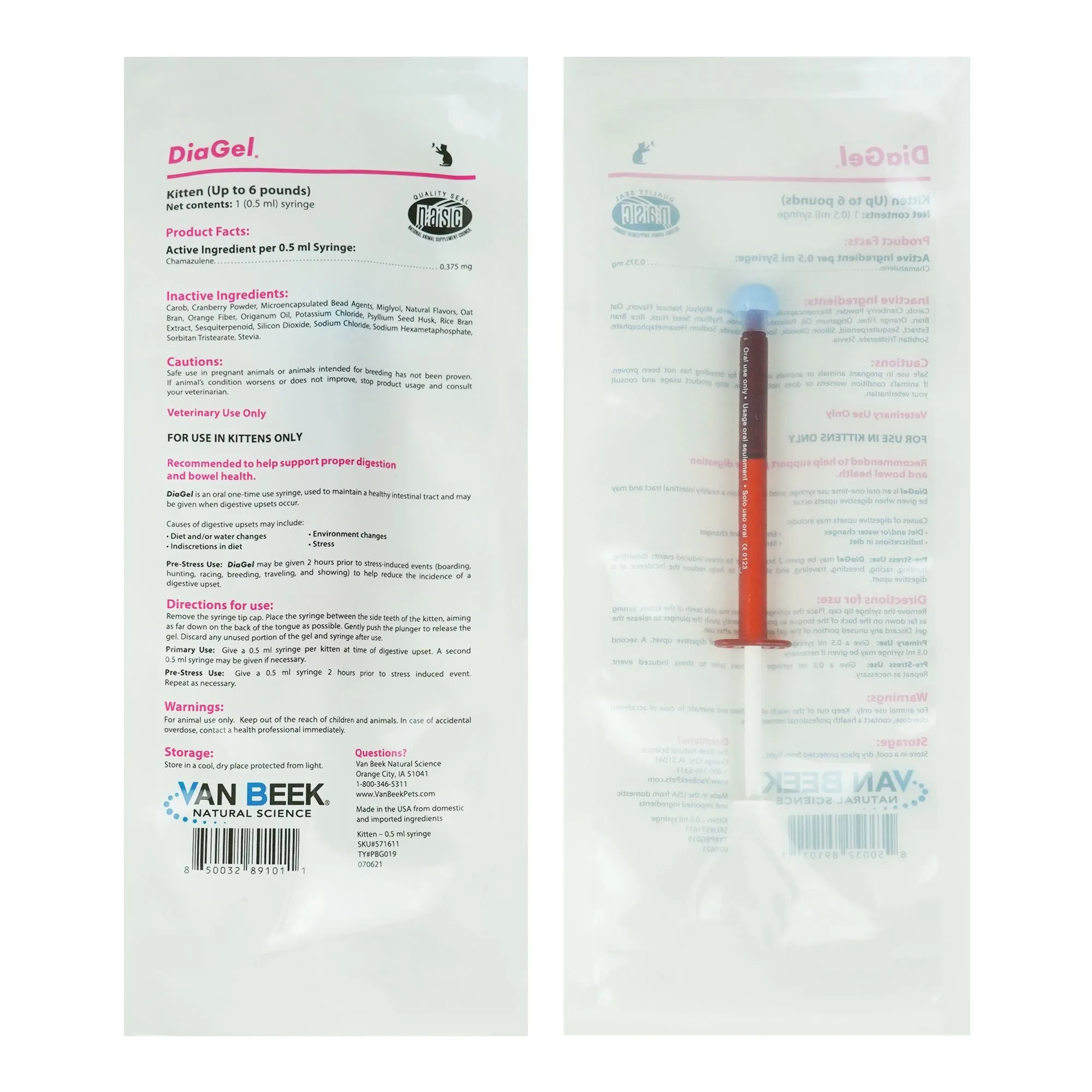 Utiliser DiaGel Gel Anti-Diarrhée pour Chatons