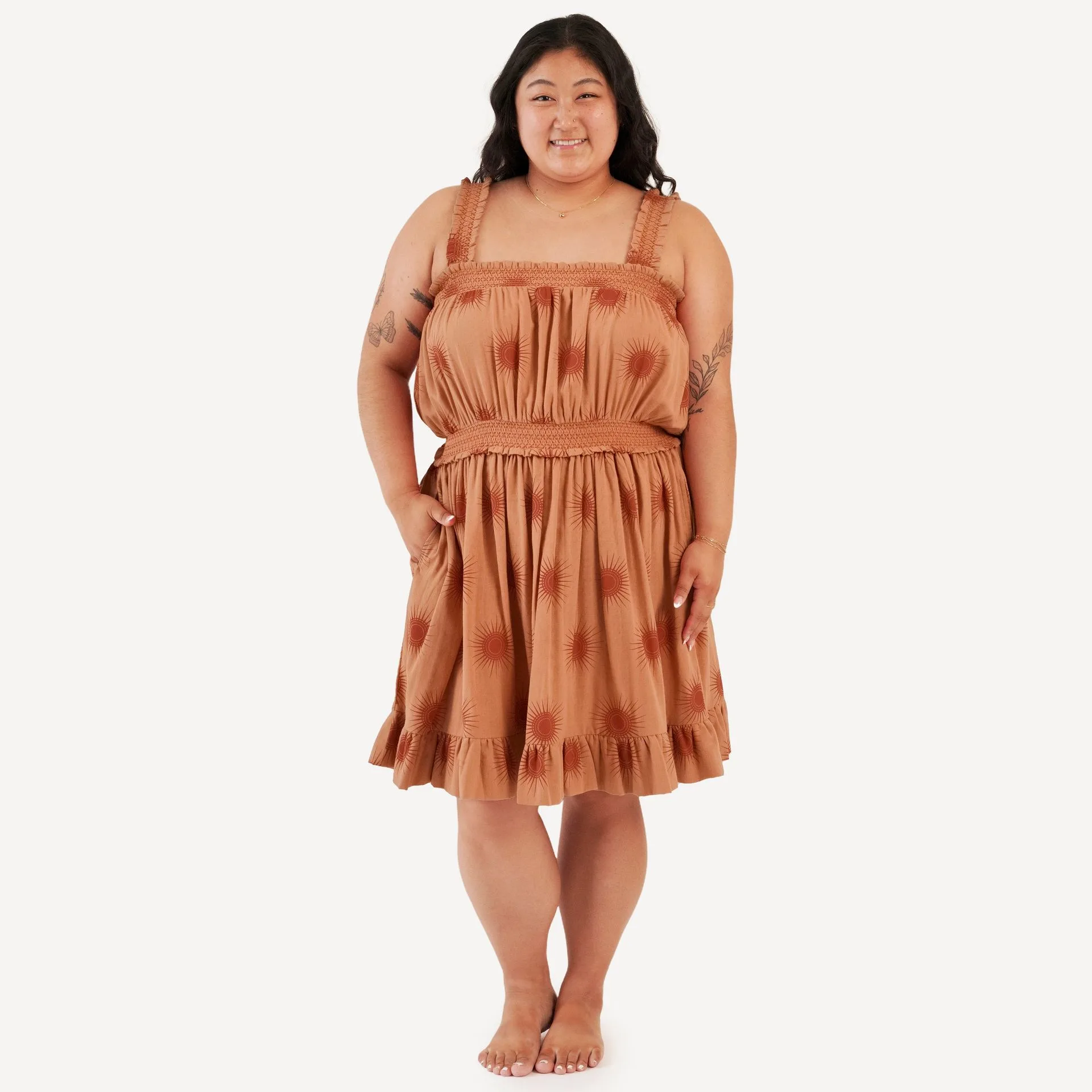 Mango Sun Tank Dress: Lightweight Organic Cotton Gauze