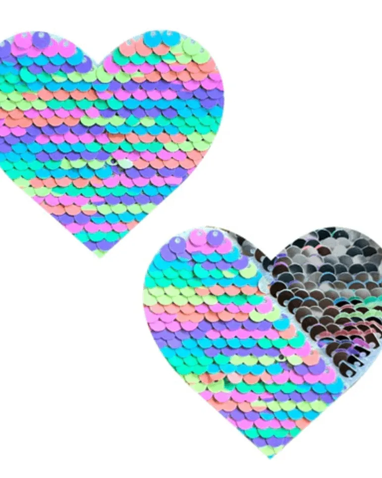Pastel Piñata Srebrne Cekiny I Heart U Pasties
