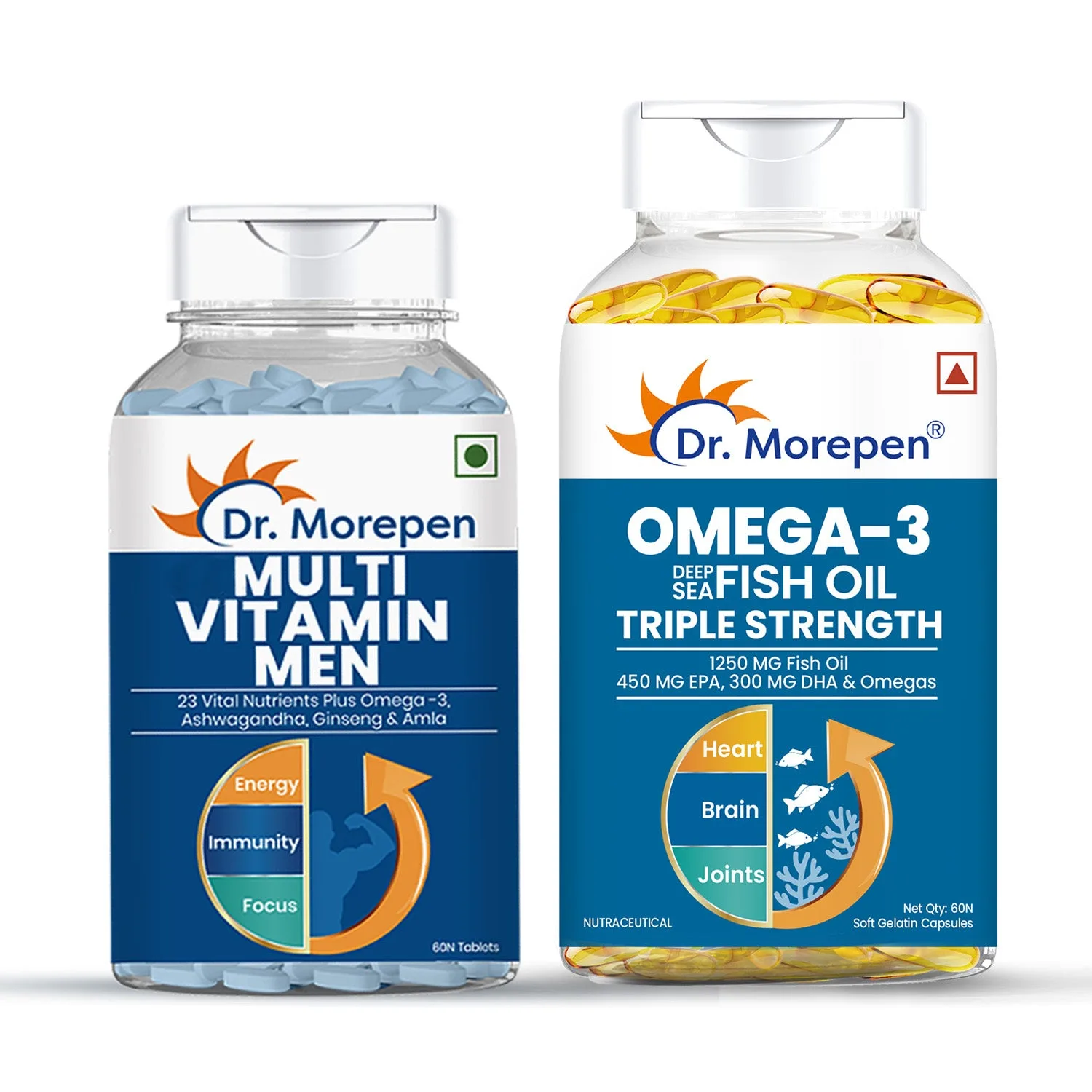 Omega-3 1250 mg rybí olej z hlubokého moře trojitá síla