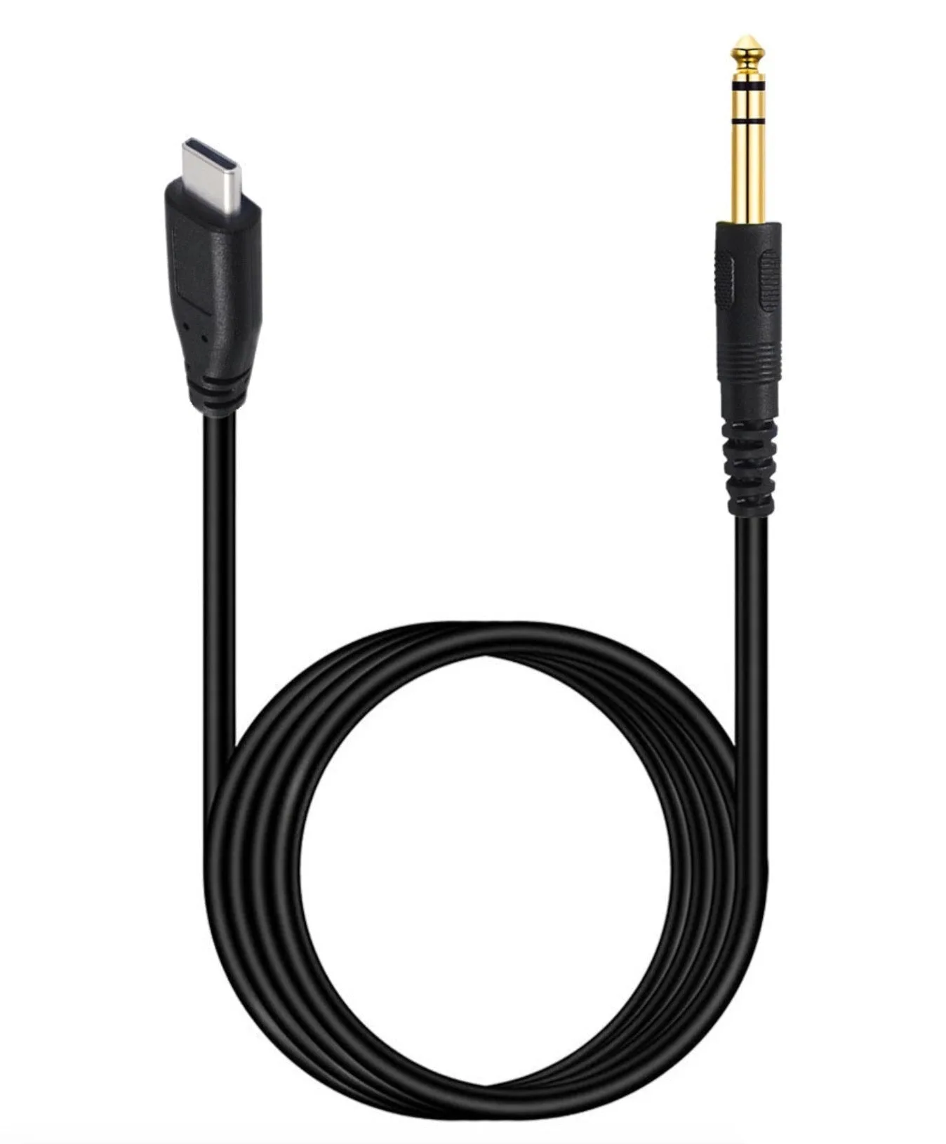 Câble auxiliaire stéréo USB-C vers 6,35 mm TRS (1/4") – Adaptateur audio Type-C pour ampli, table de mixage et enceintes
