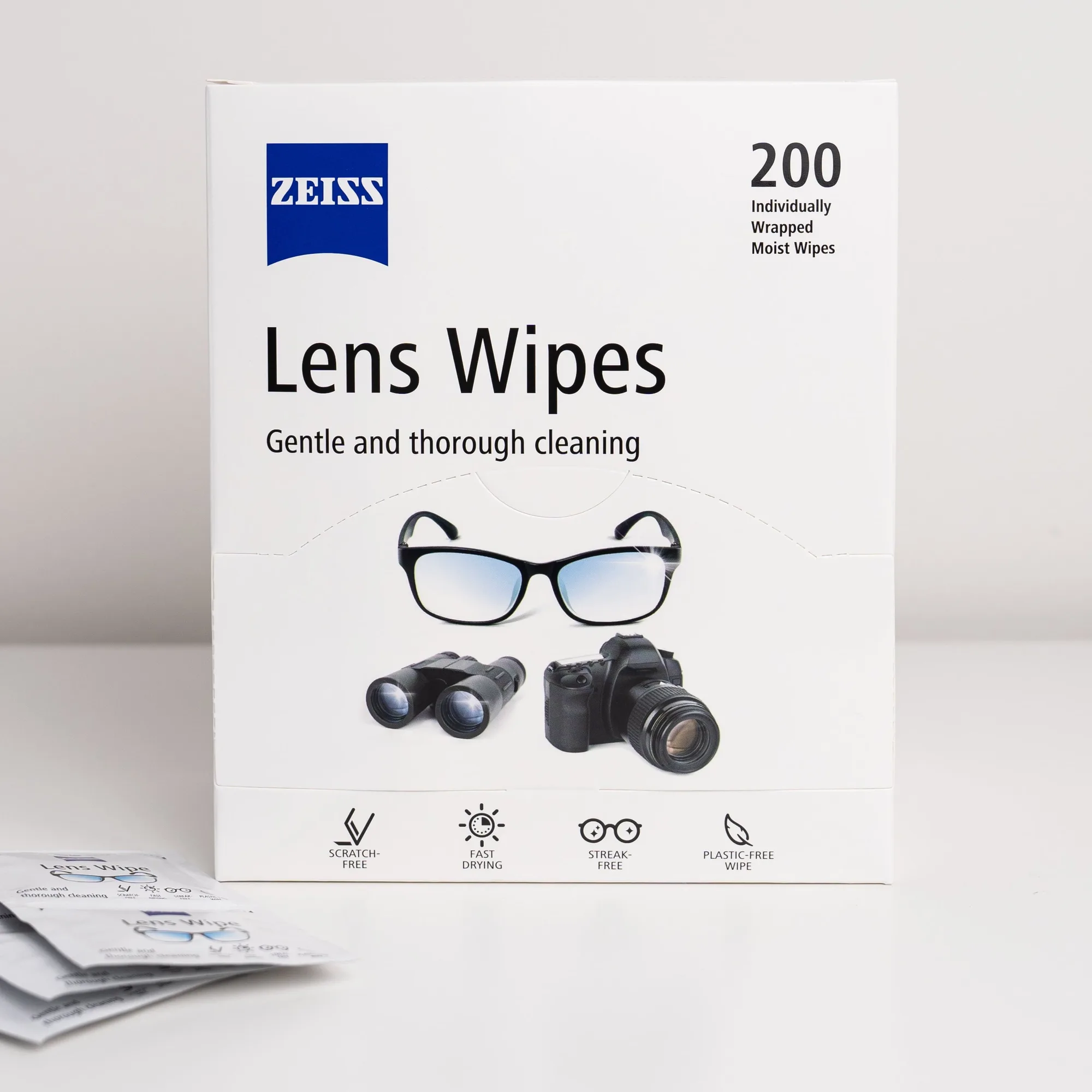 Cómo limpiar gafas con toallitas para lentes