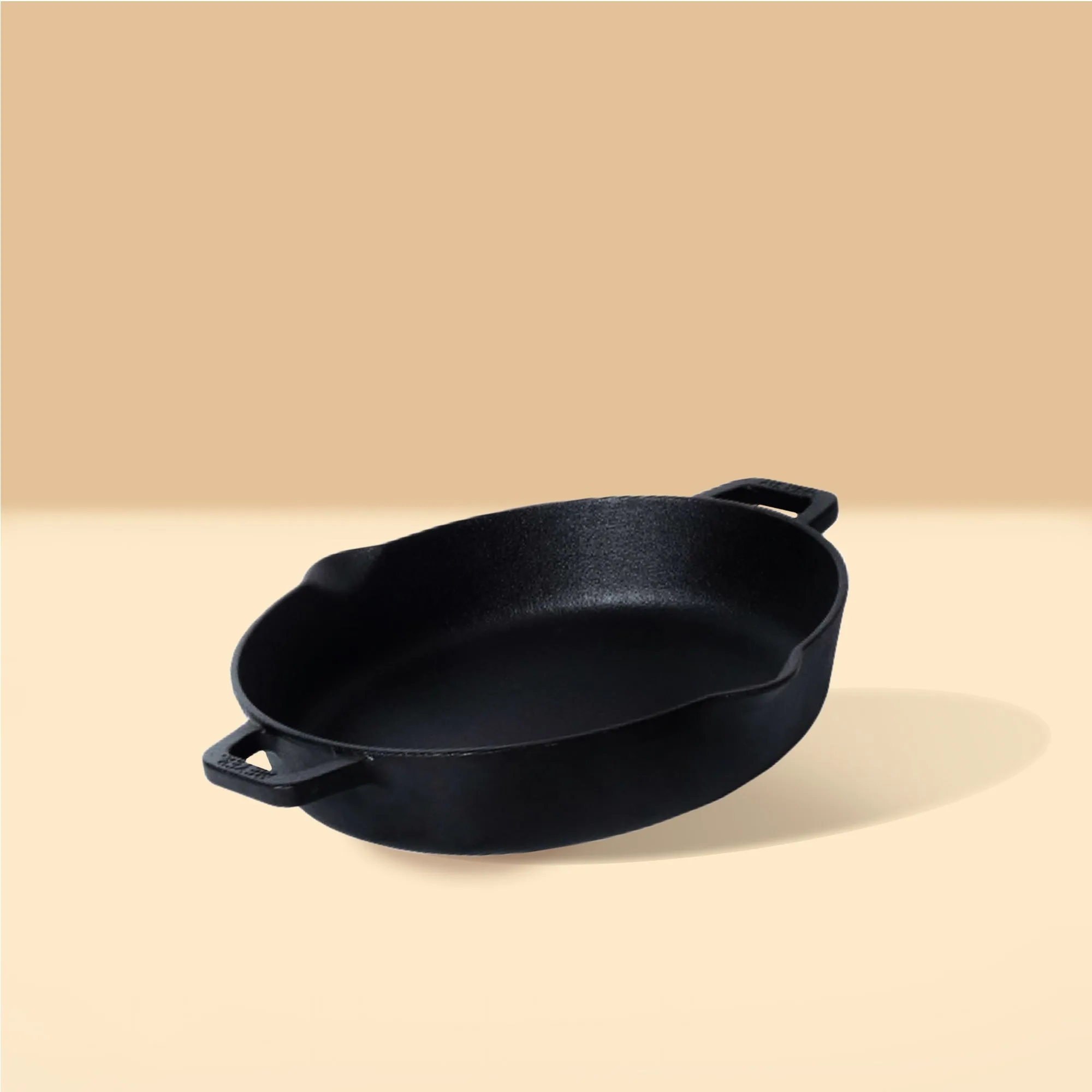 Meyer Pre-Seasoned Cast Iron Induction Double Handle Skillet 24cm