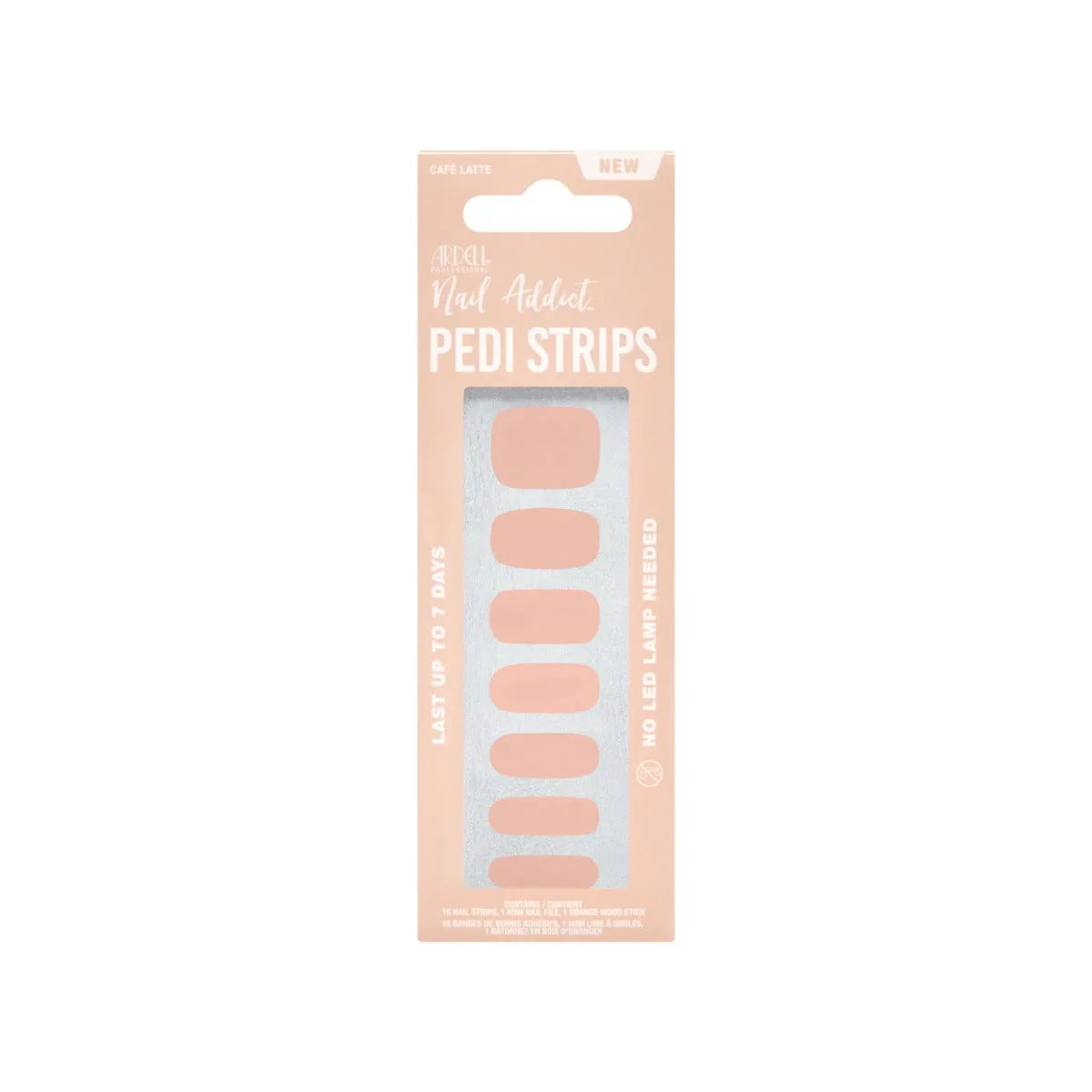 Nail Addict Pedi Strips vs Gel Strips: Café Latte vs Pure Paprika