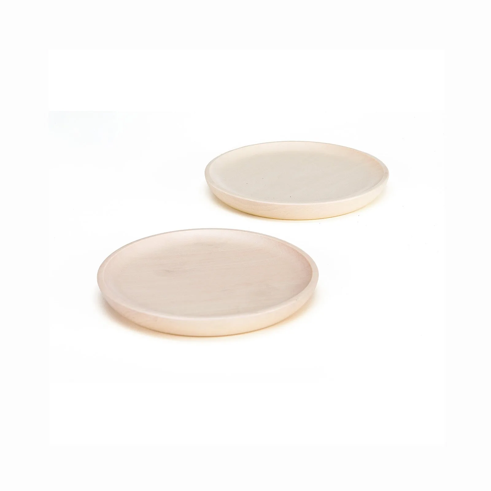 Wood Play Plates, Set of 2