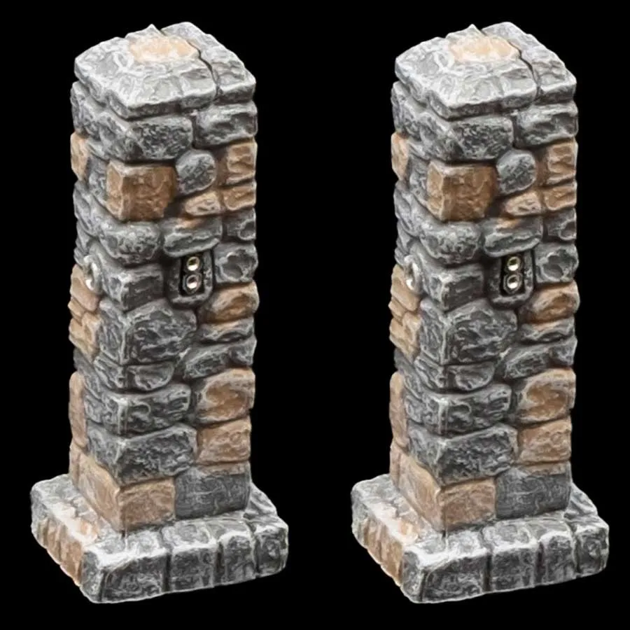 Fieldstone Lantern Post - LED Socket x2 (Unpainted)