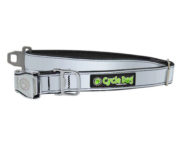 Silver MAX Reflective Dog Collar