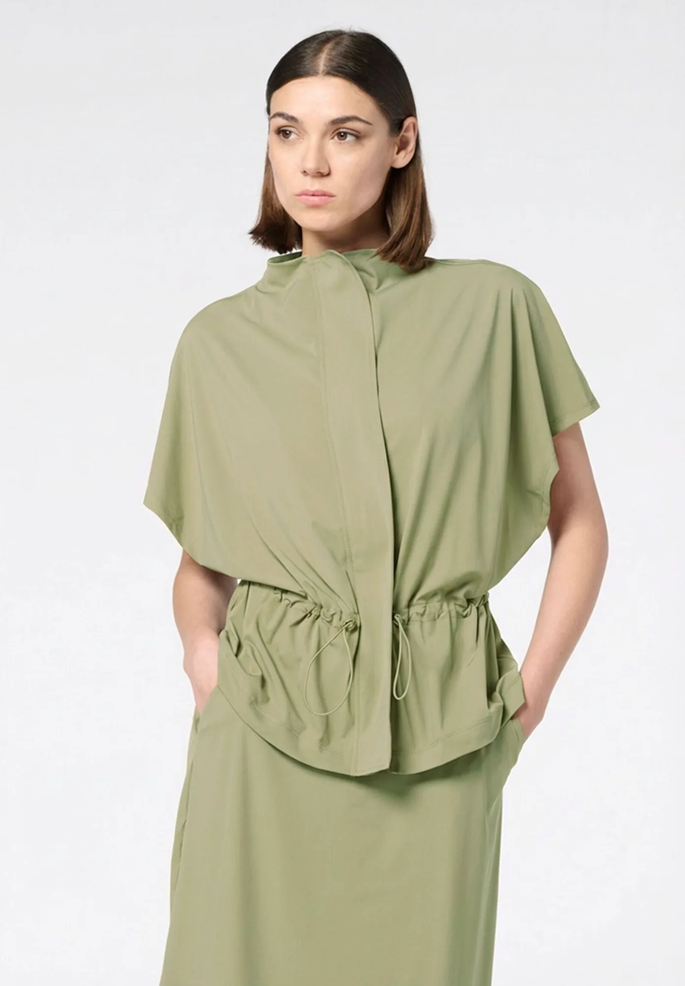 Light Technical Stretch Parka New Travel - Military Green