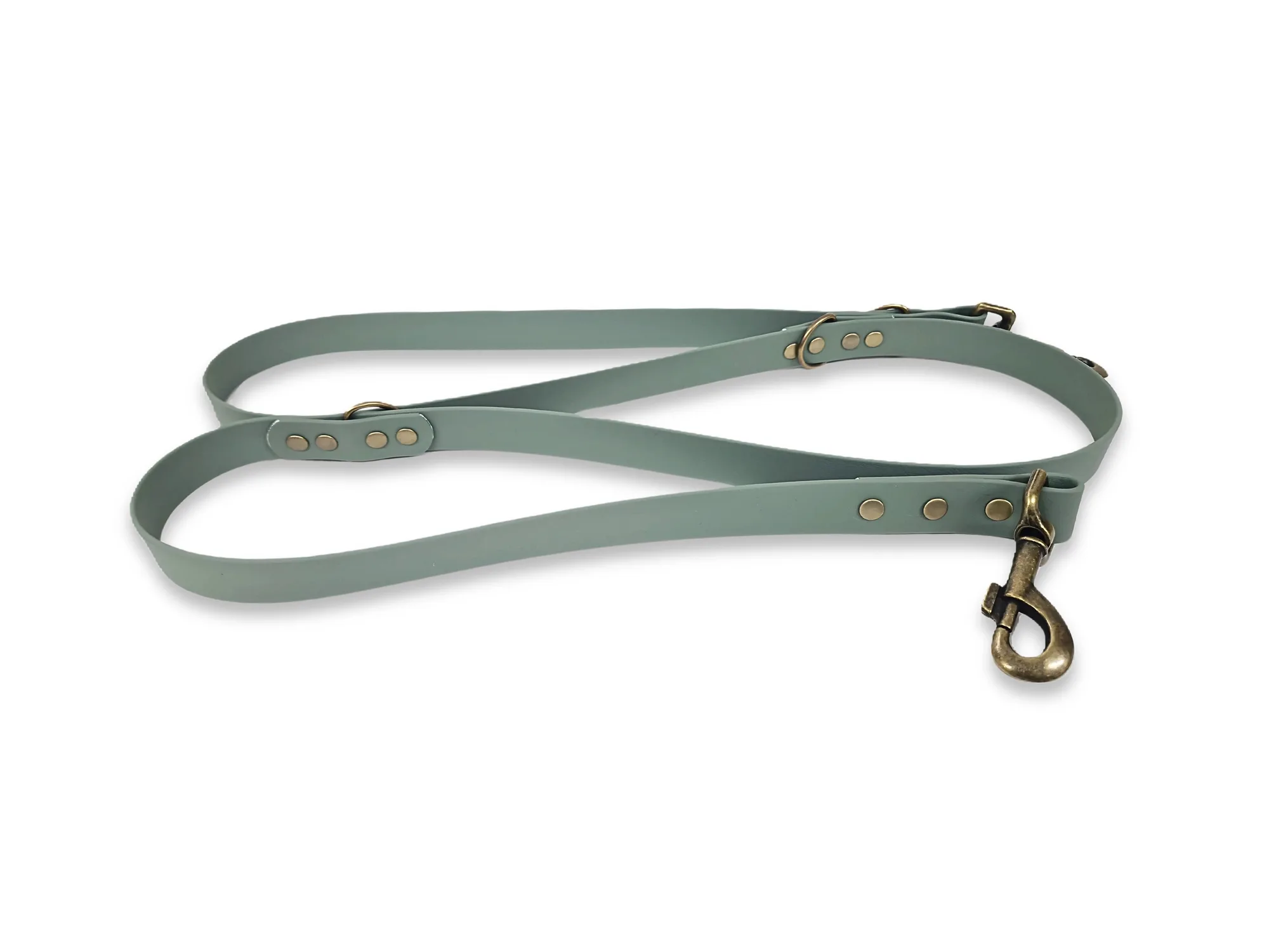 Correa de adiestramiento para perros impermeable / Biothane Verde Campo