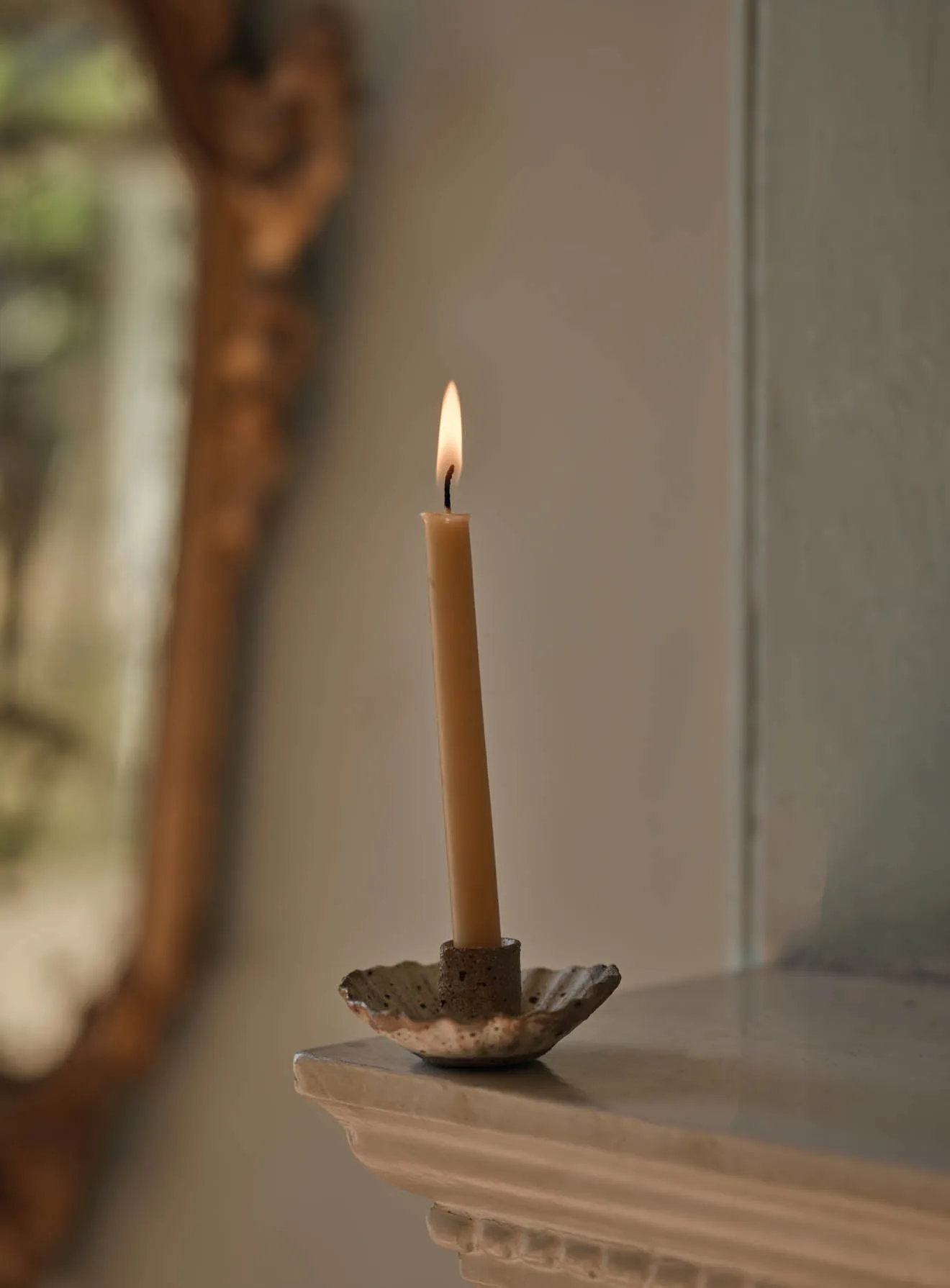 Beeswax Candles, Slim, Set of Four