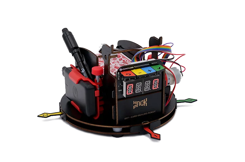 Robot repartidor de cartas con sensor de color: calibración y solución