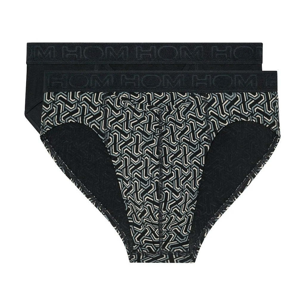 Tom #2 Mini Briefs HO1 2P | Black/Black Print 403254-D042