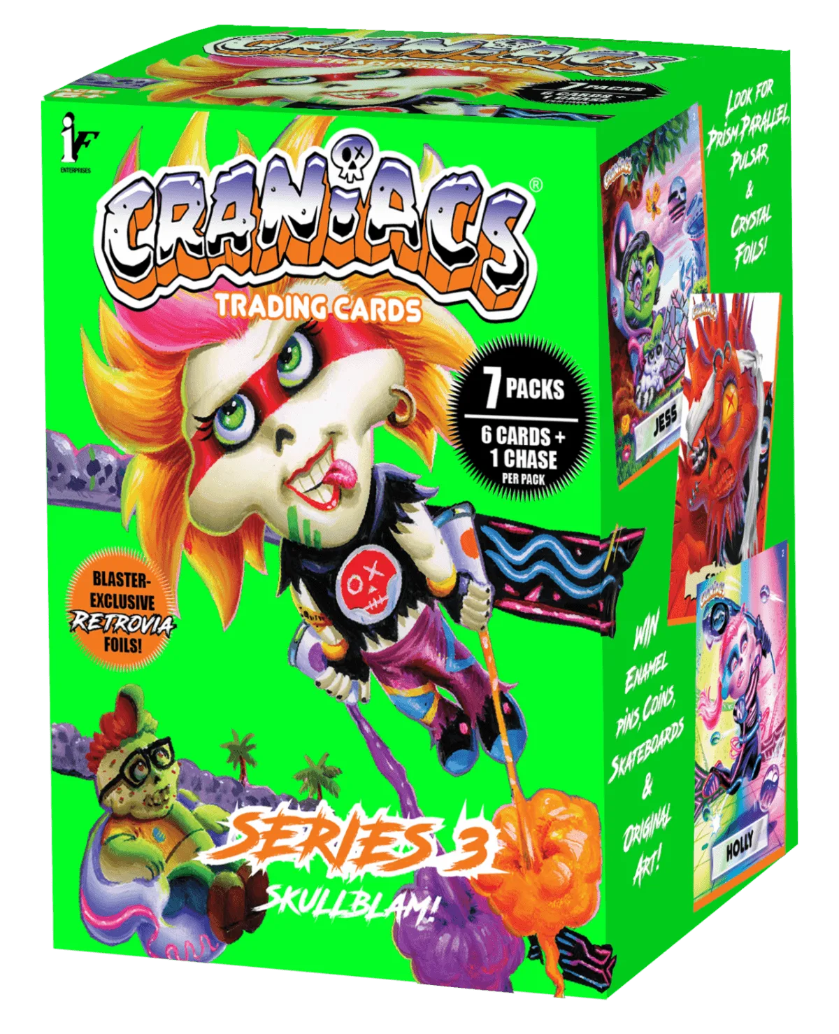 Craniacs Series 3 Skullblam! Trading Cards Blaster Box
