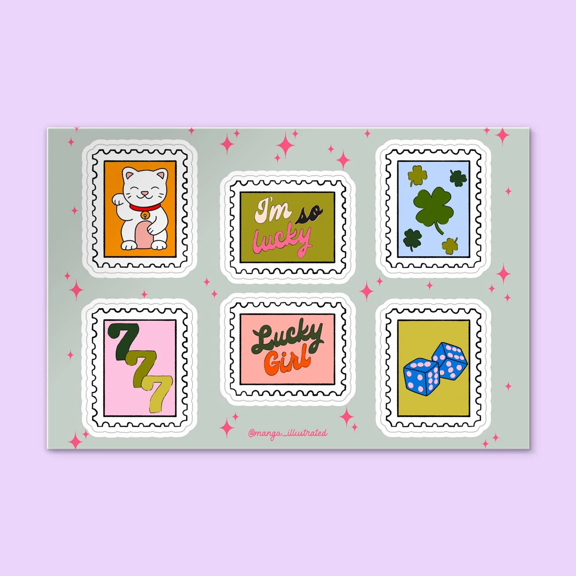 Lucky Sticker Sheet