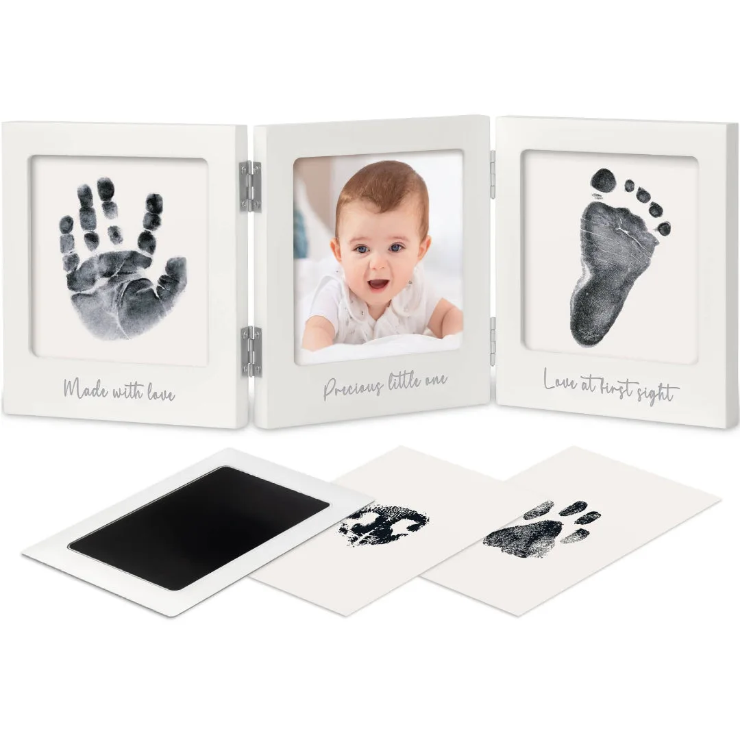 Fond Inkless Baby Handprint and Footprint Kit(White/Silver)