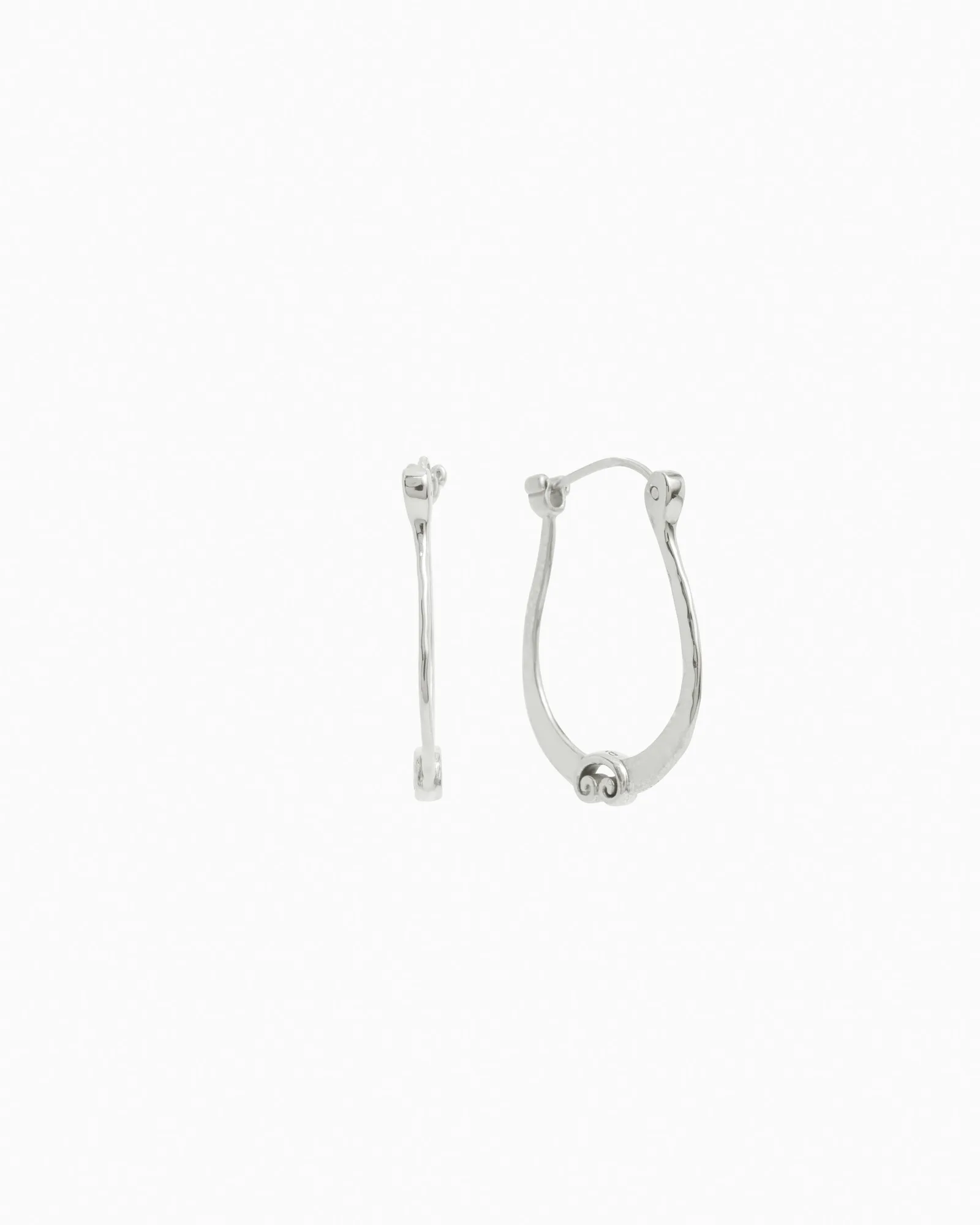 Hammered Petroglyph Hoops