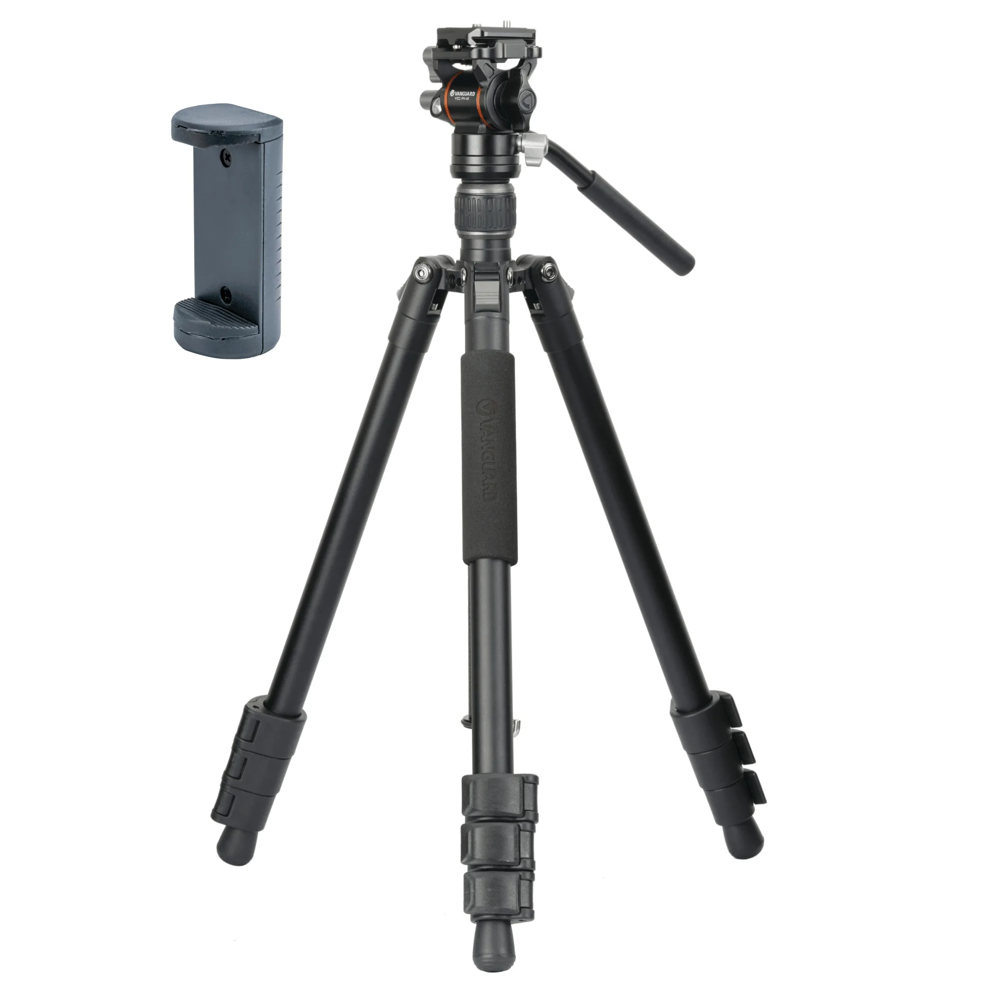 VESTA GO 234AV 10 Aluminium-Reisestativ mit Videokopf - 5 kg Traglast
