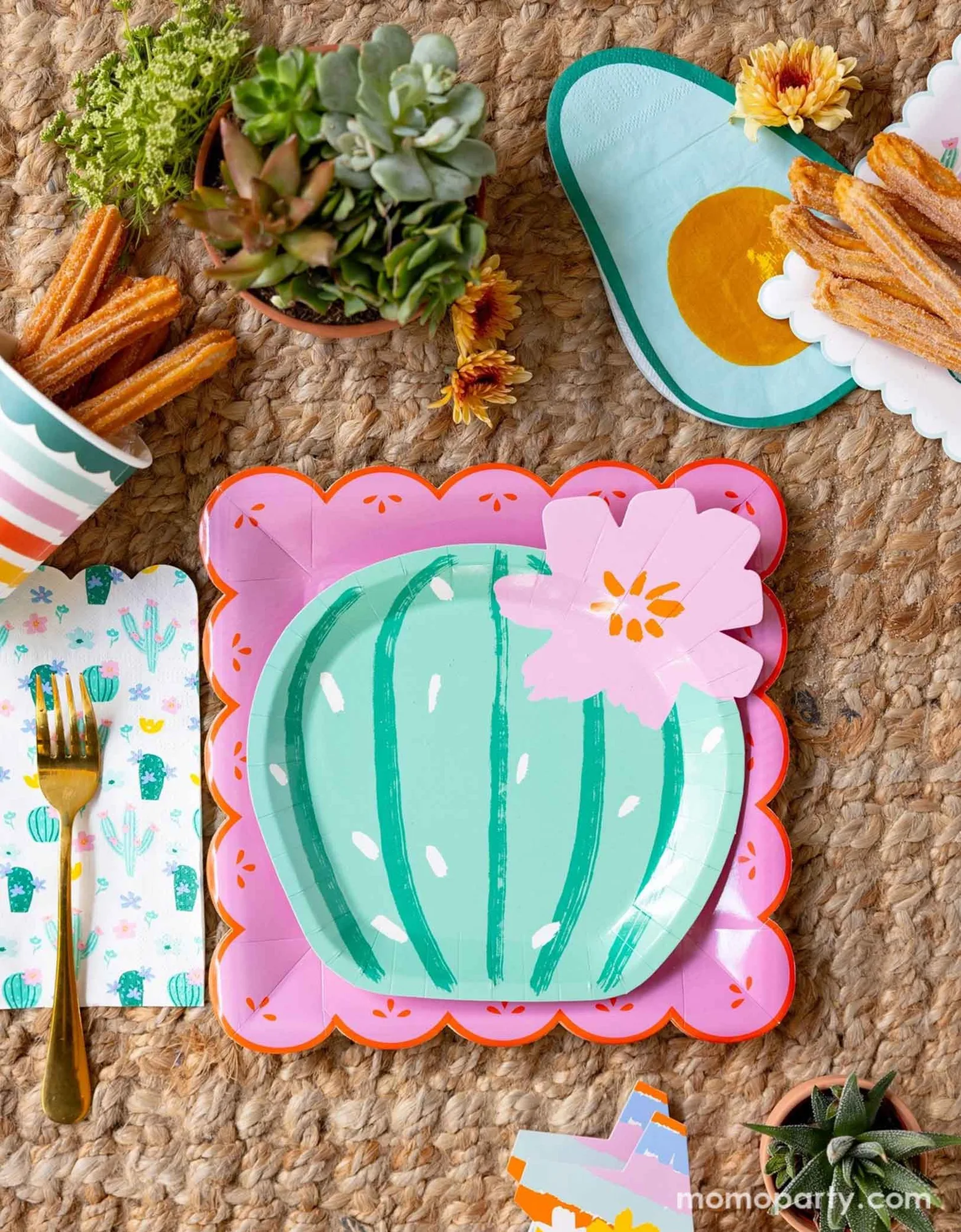 Fiesta Cactus Plates (Set of 8)