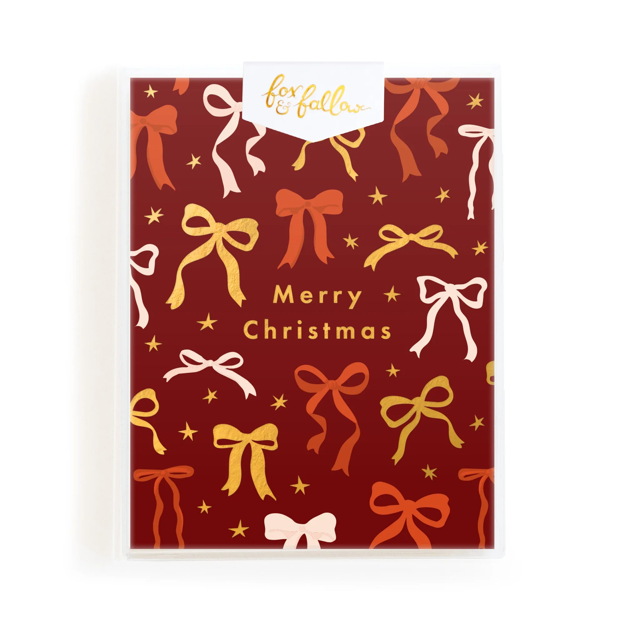 Coffret de cartes de vœux Joyeux Noël Bows